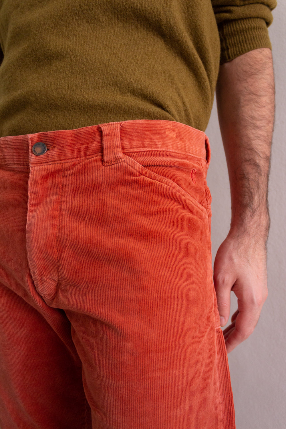 Pantaloni velluto costine 48