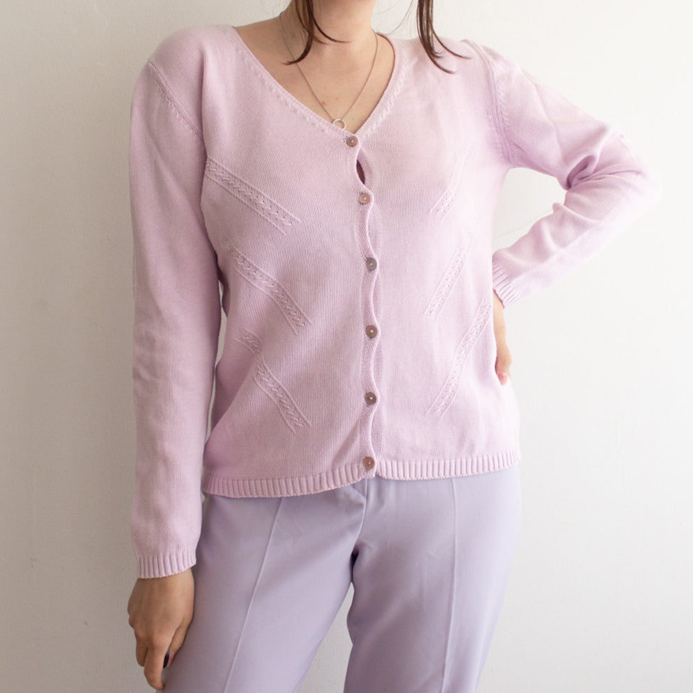 Cardigan lilla