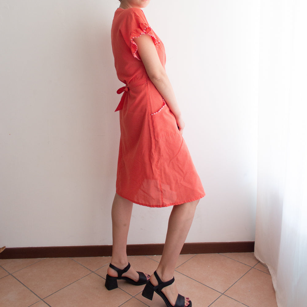 Abito rosso pois M/L