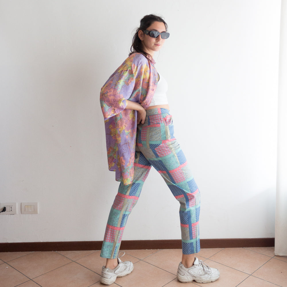 Pantaloni cotone colorati 42