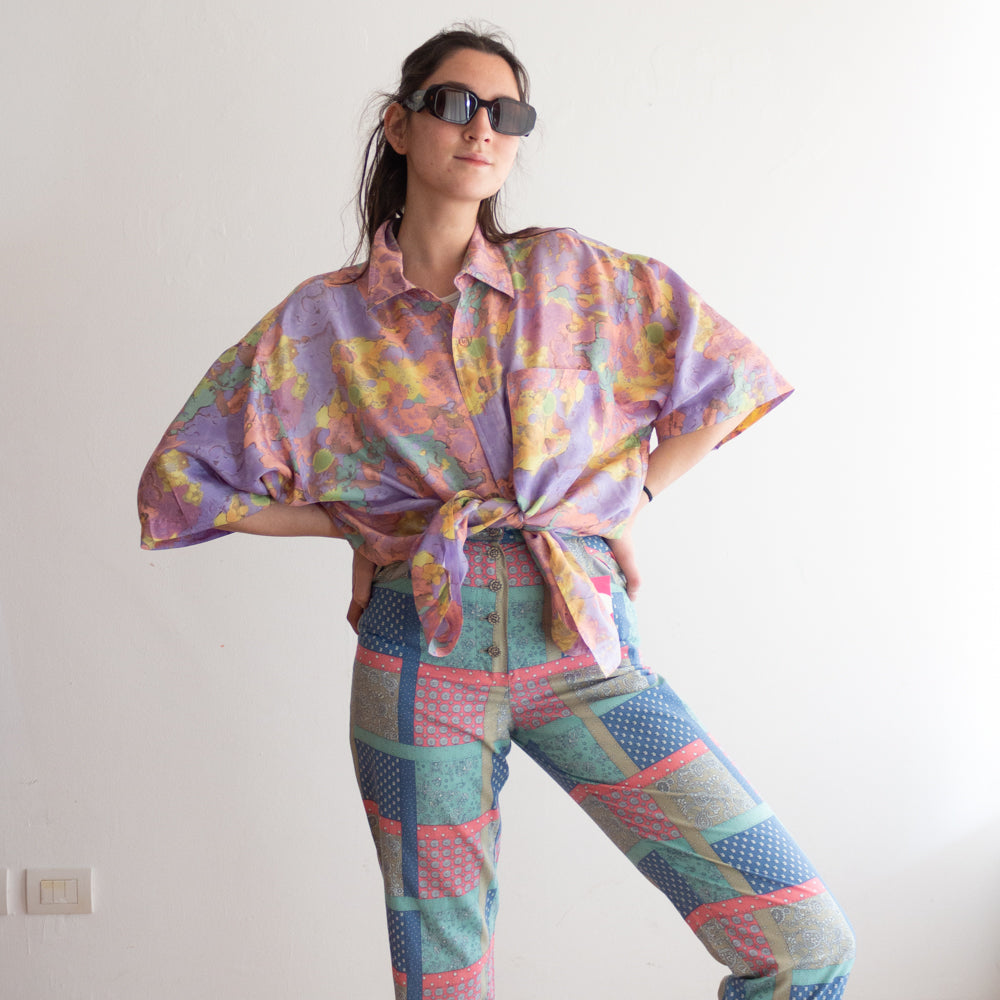 Pantaloni cotone colorati 42