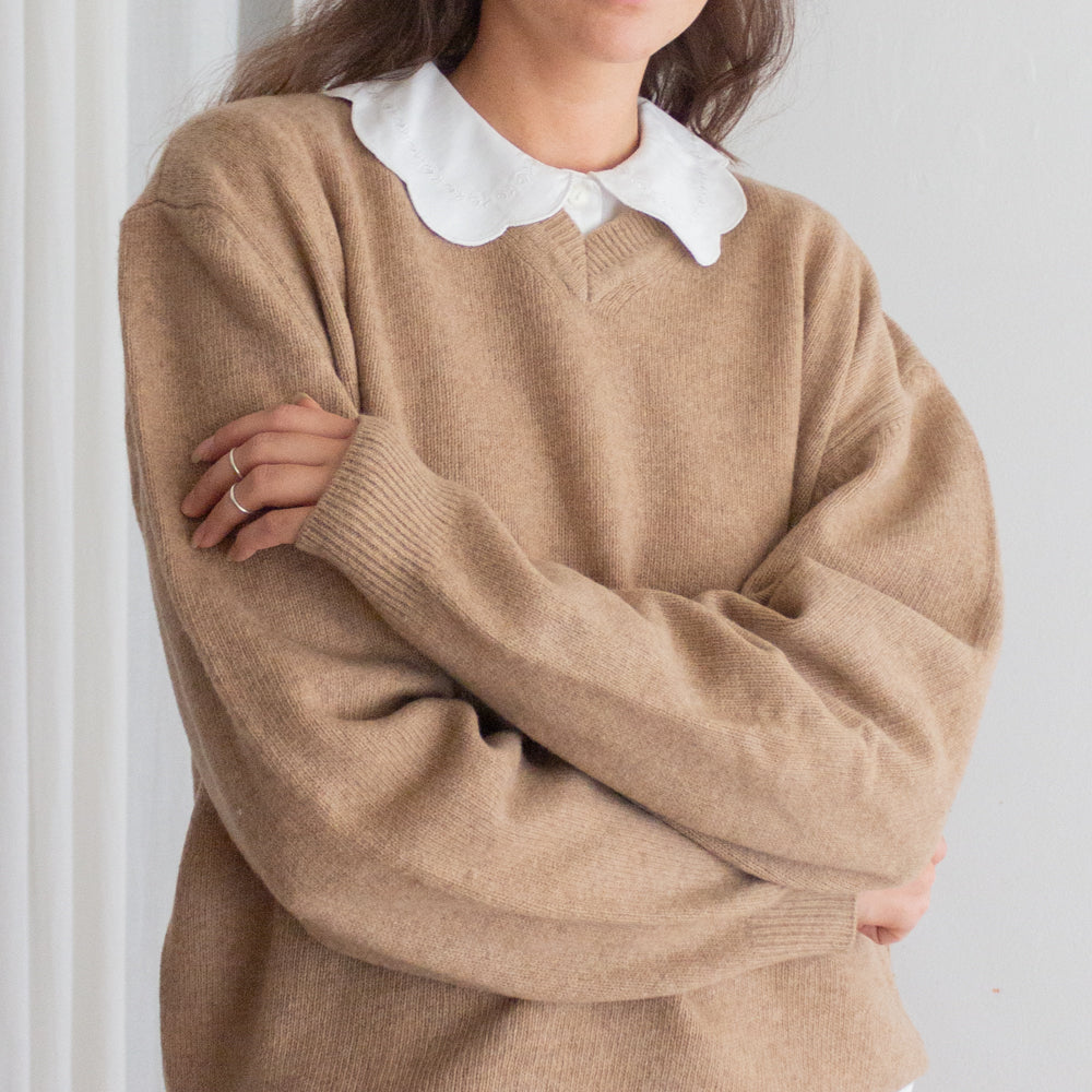 Maglione unisex beige taglia L