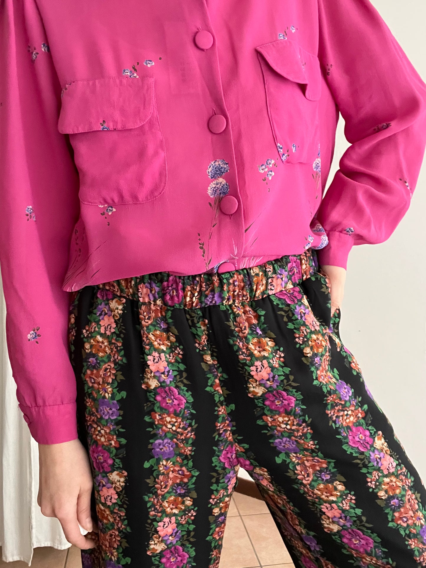 Pantaloni floreali Twinset M/L