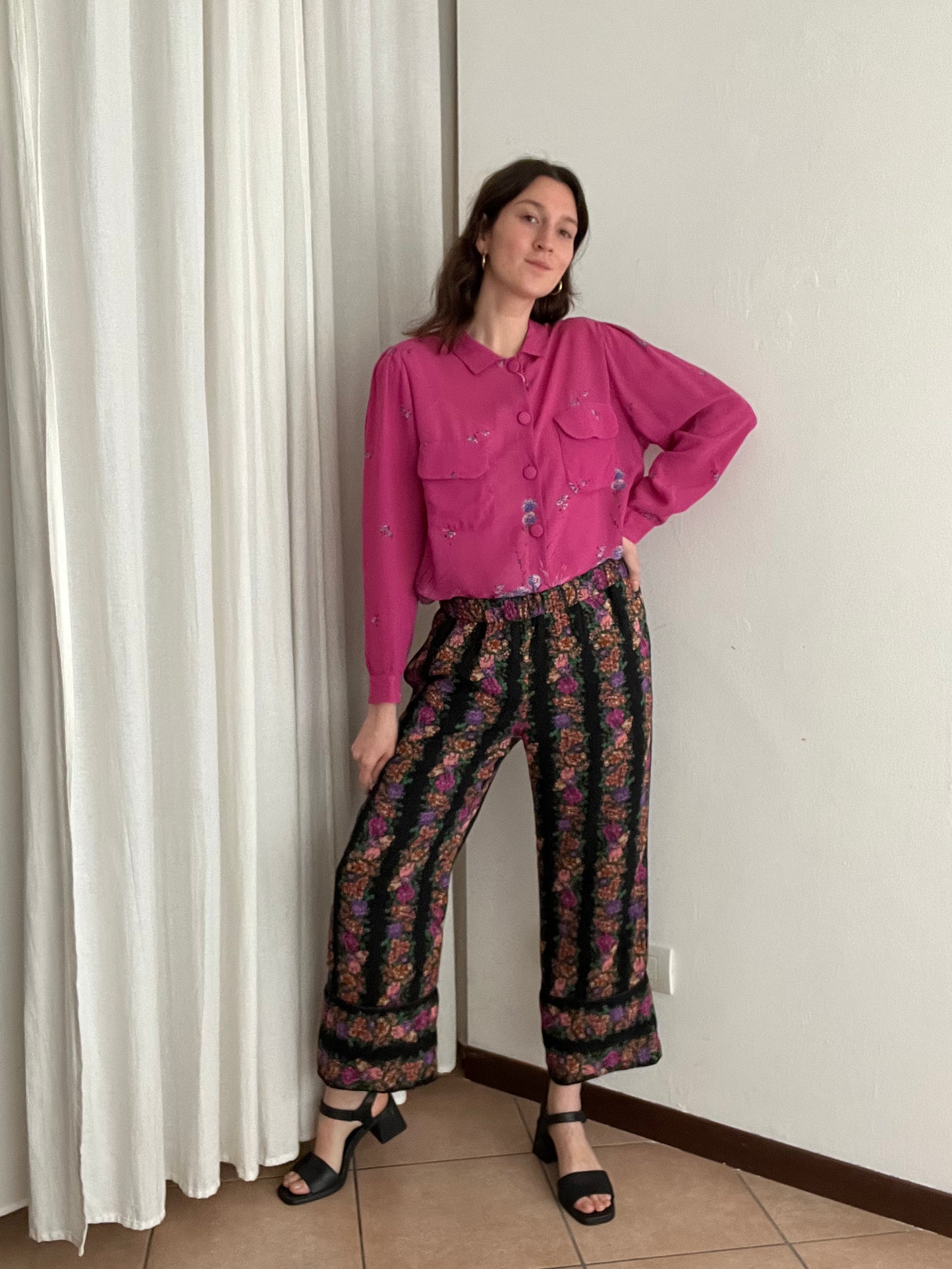 Pantaloni floreali Twinset M/L