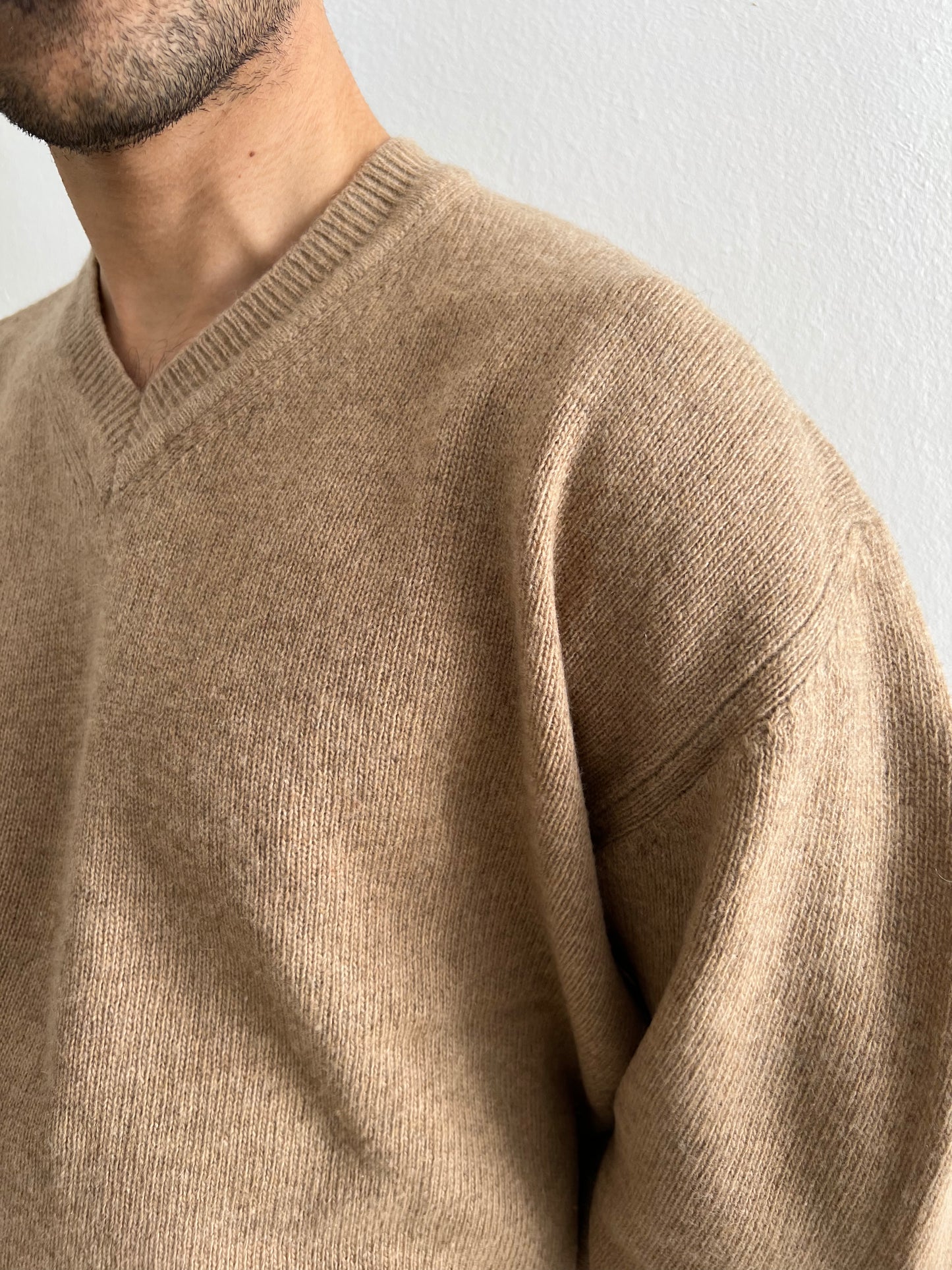 Maglione unisex beige taglia L