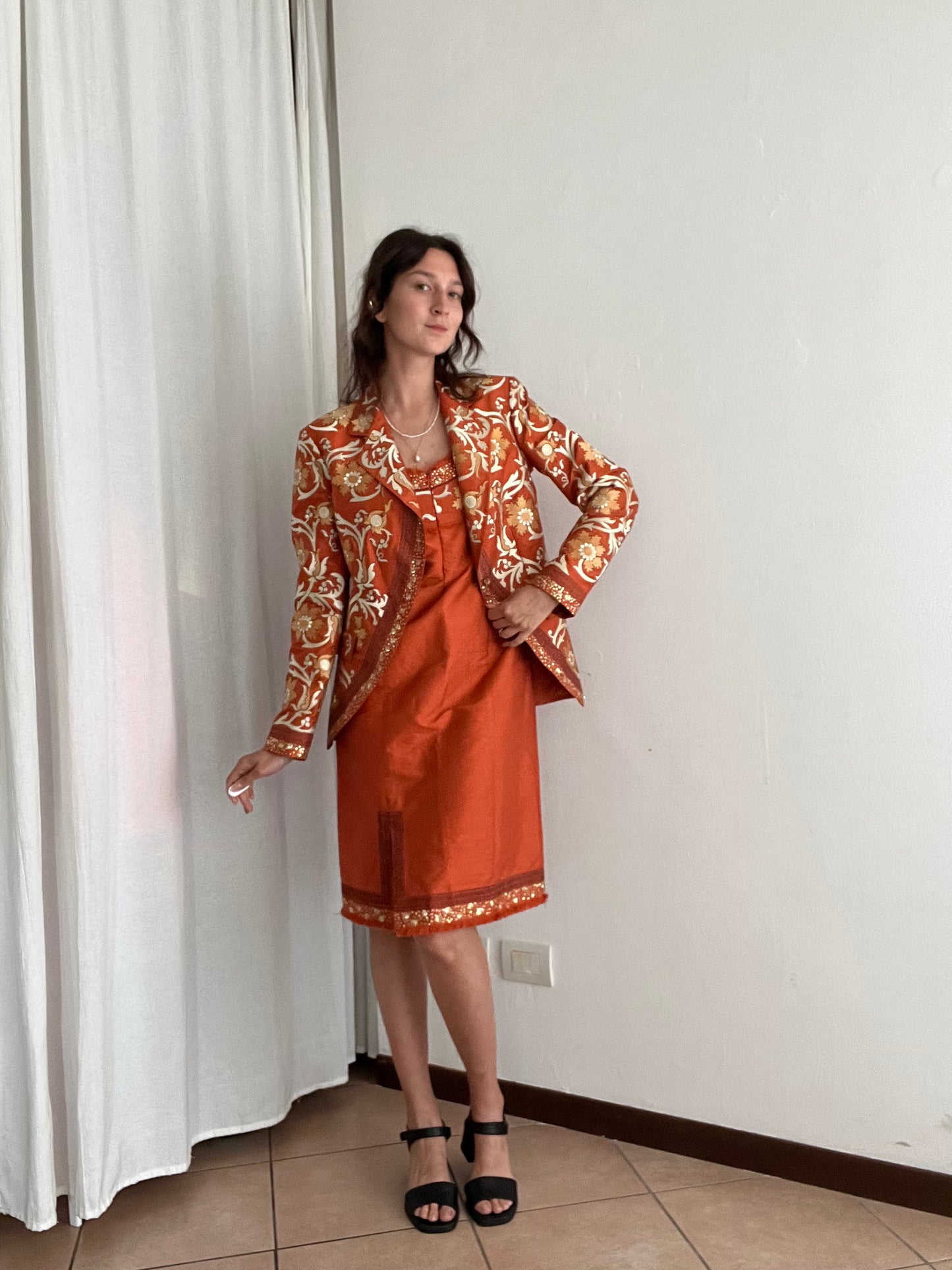 Completo abito blazer seta 42