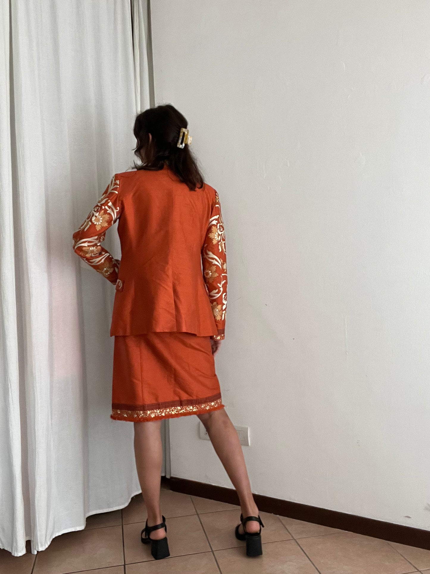 Completo abito blazer seta 42