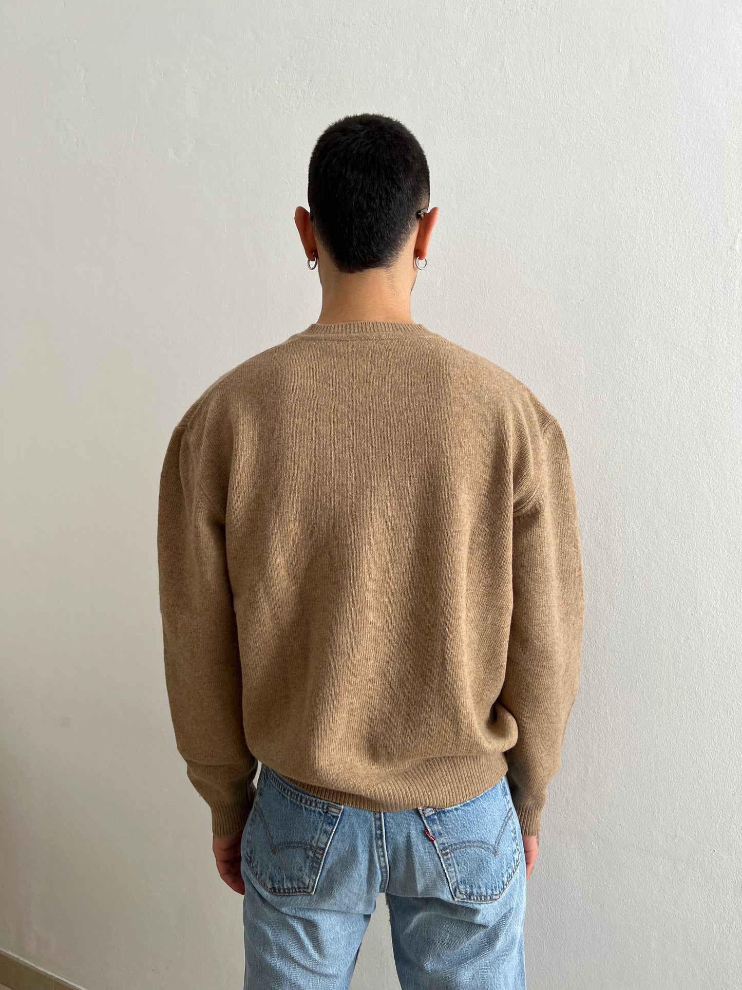 Maglione unisex beige taglia L