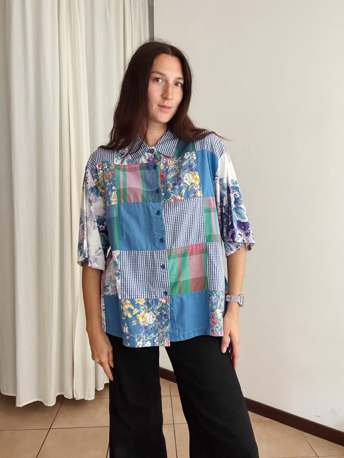 Camicia patchwork L