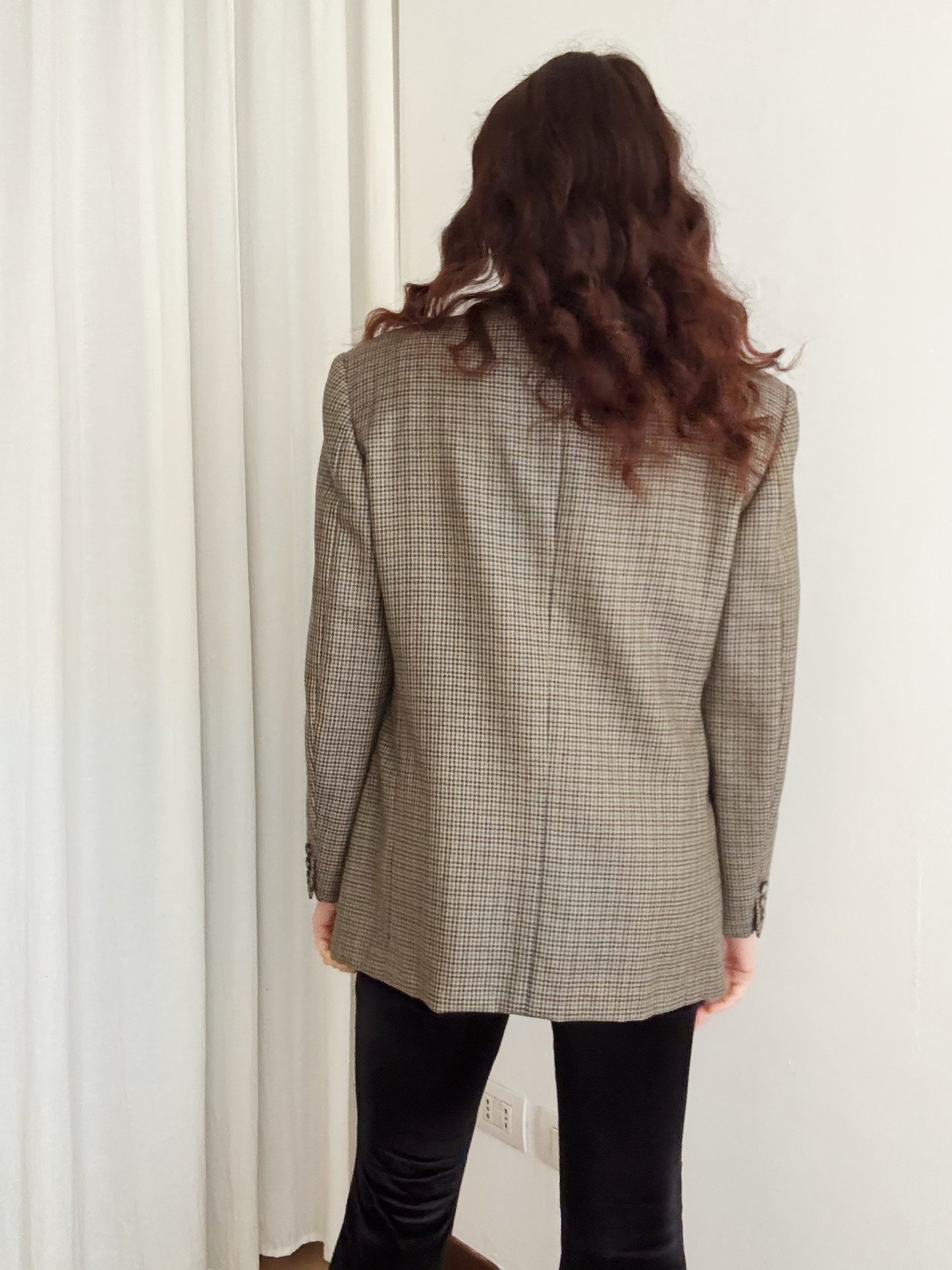 Blazer lana pied de poule 48