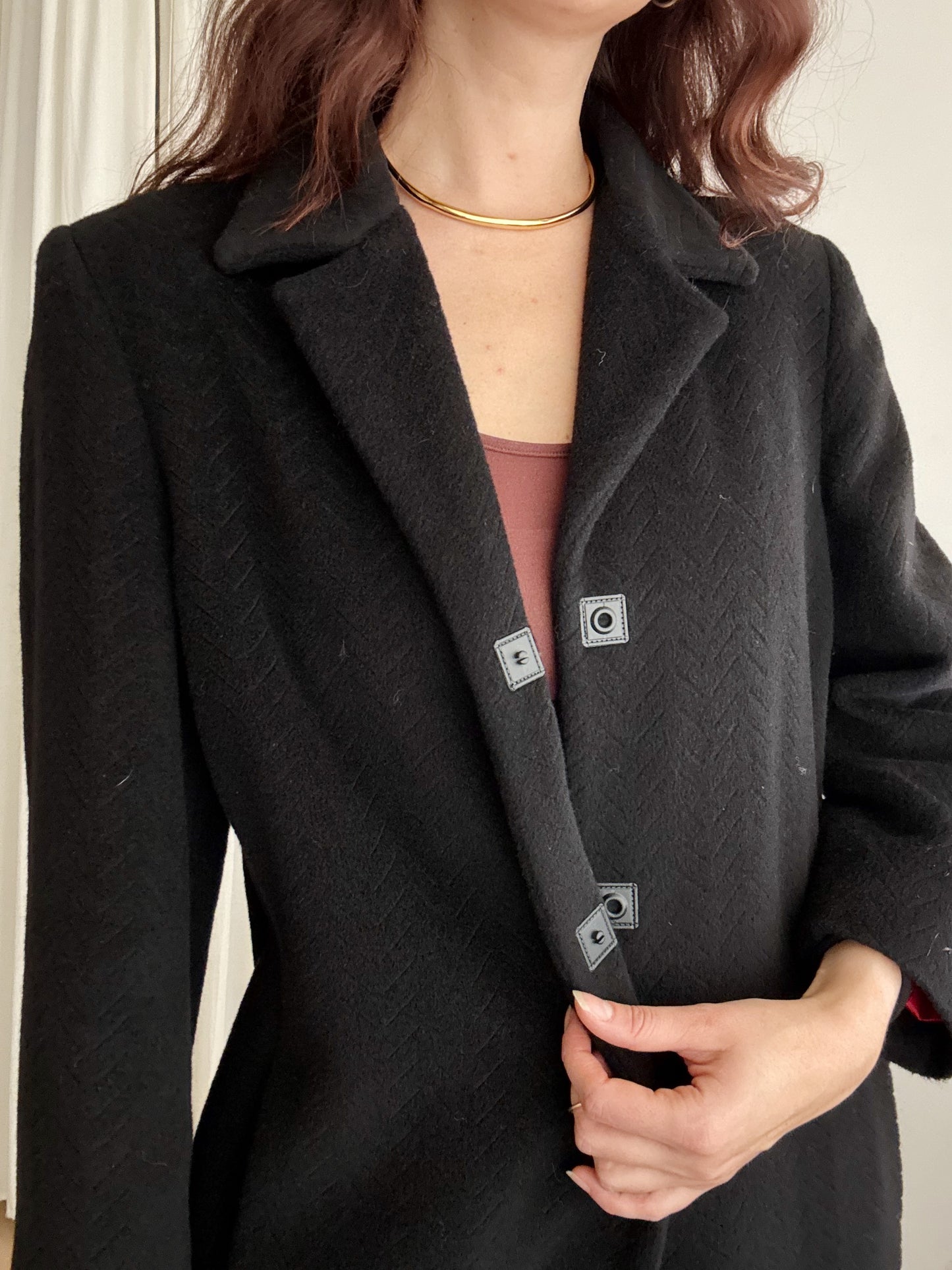 Cappotto lungo nero L