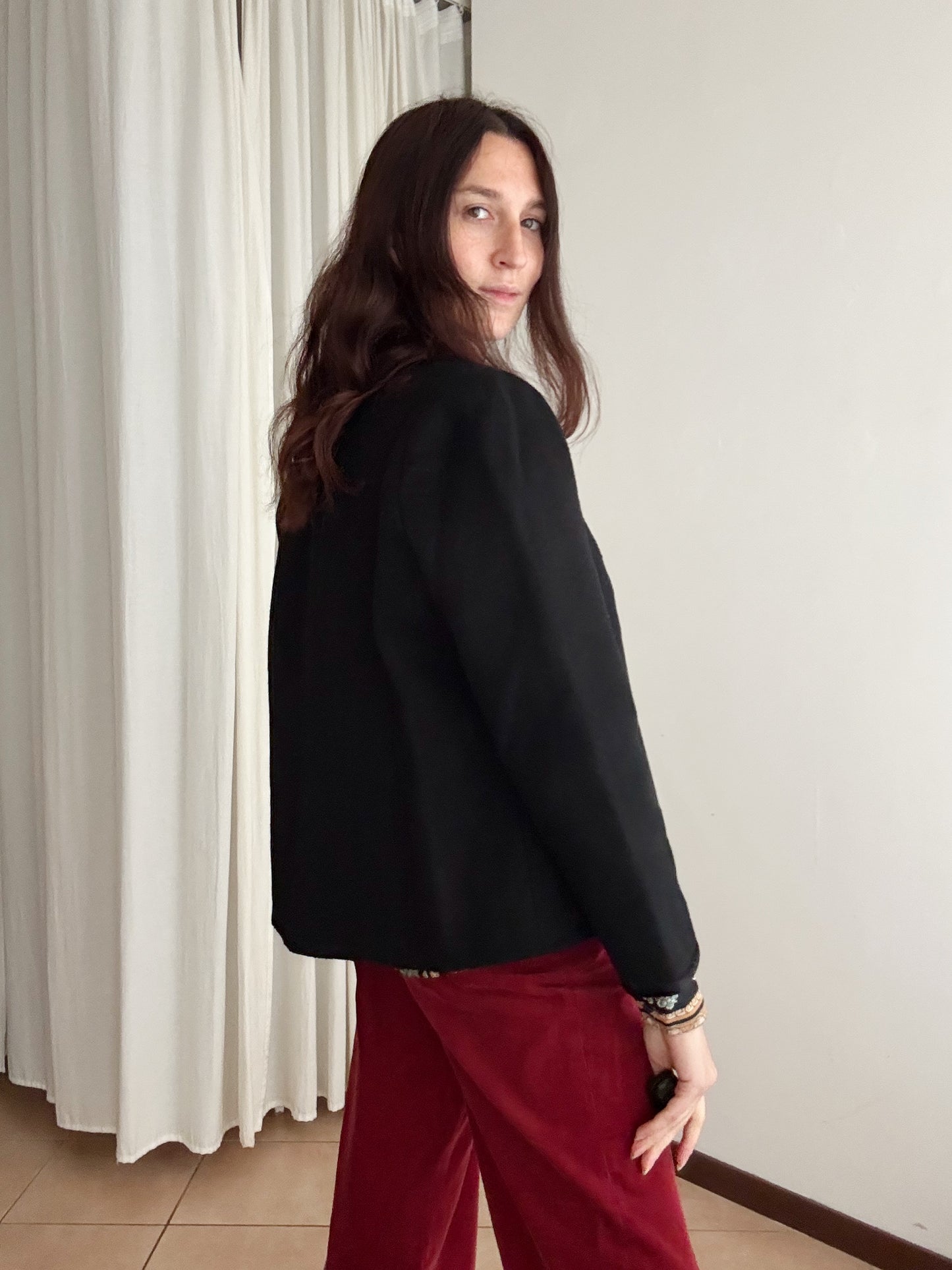 Giacca sartoriale nera M/L