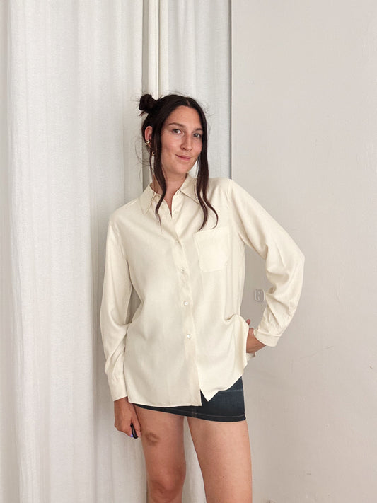 Camicia seta avorio M/L