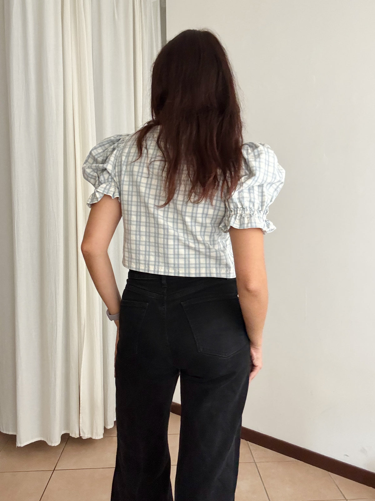 Top azzurro M