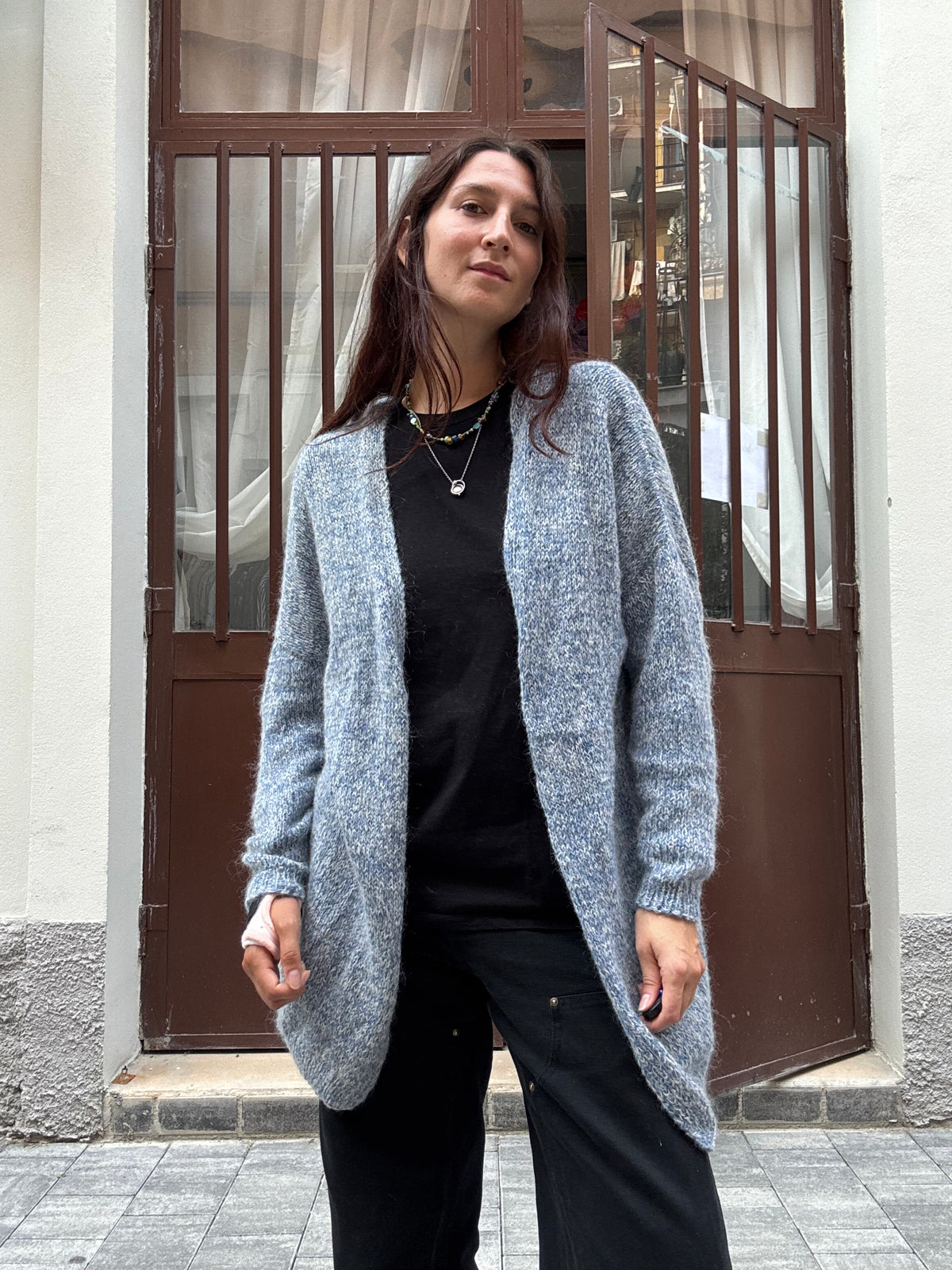 Cardigan azzurro