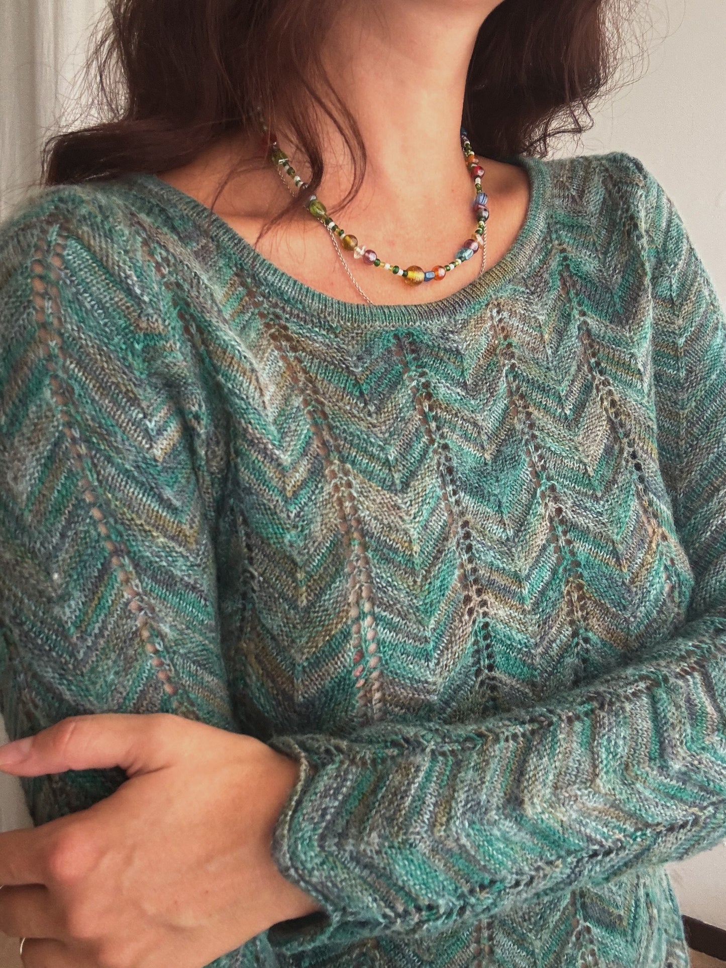Abito in maglia verde M