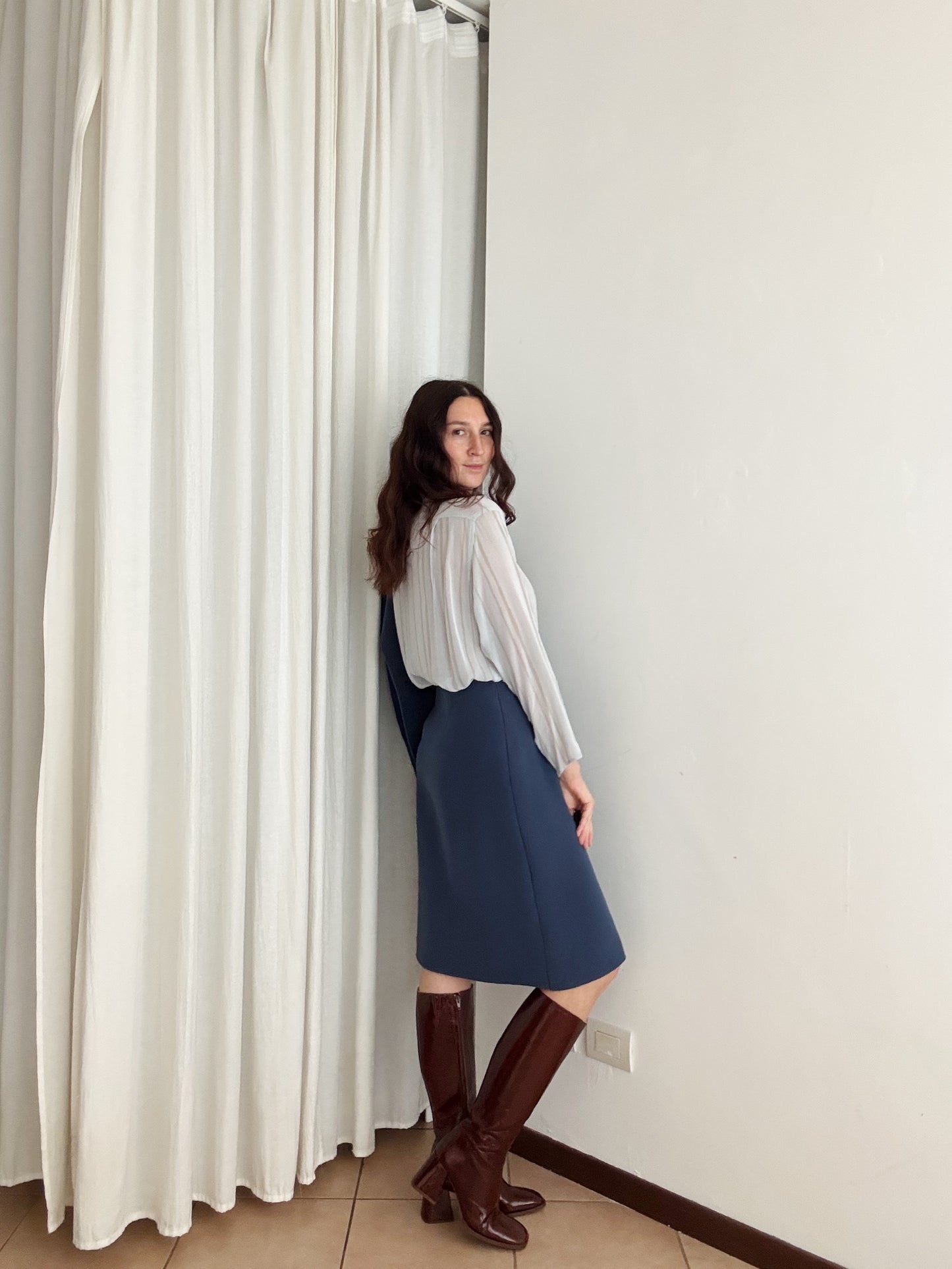 Completo lana blu 42