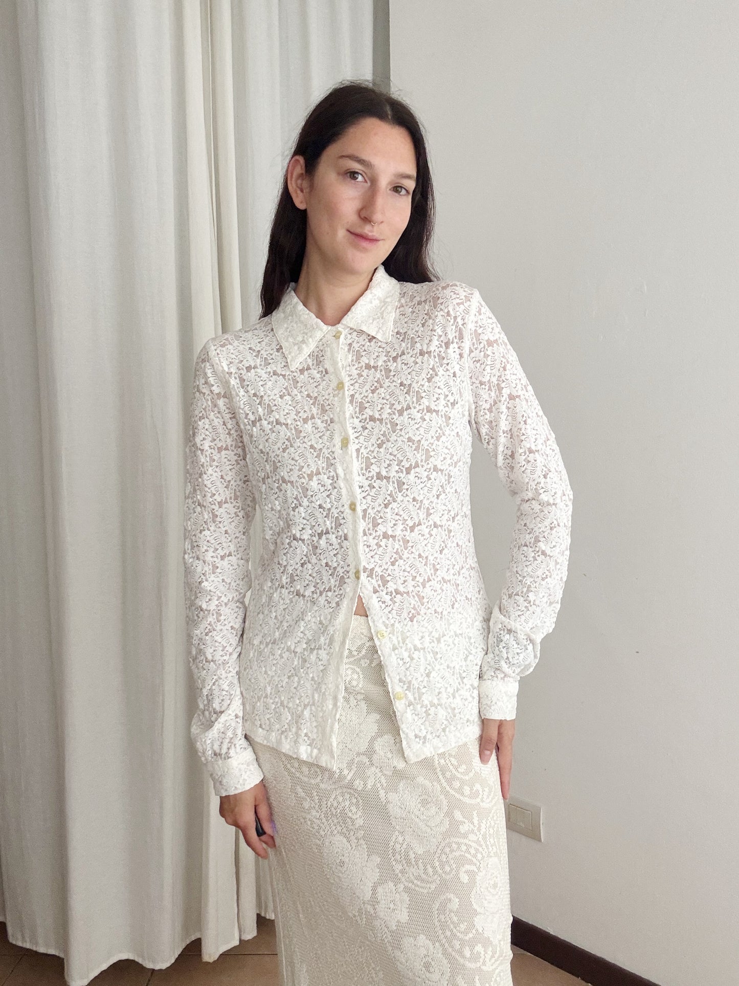 Camicia in pizzo 42/44
