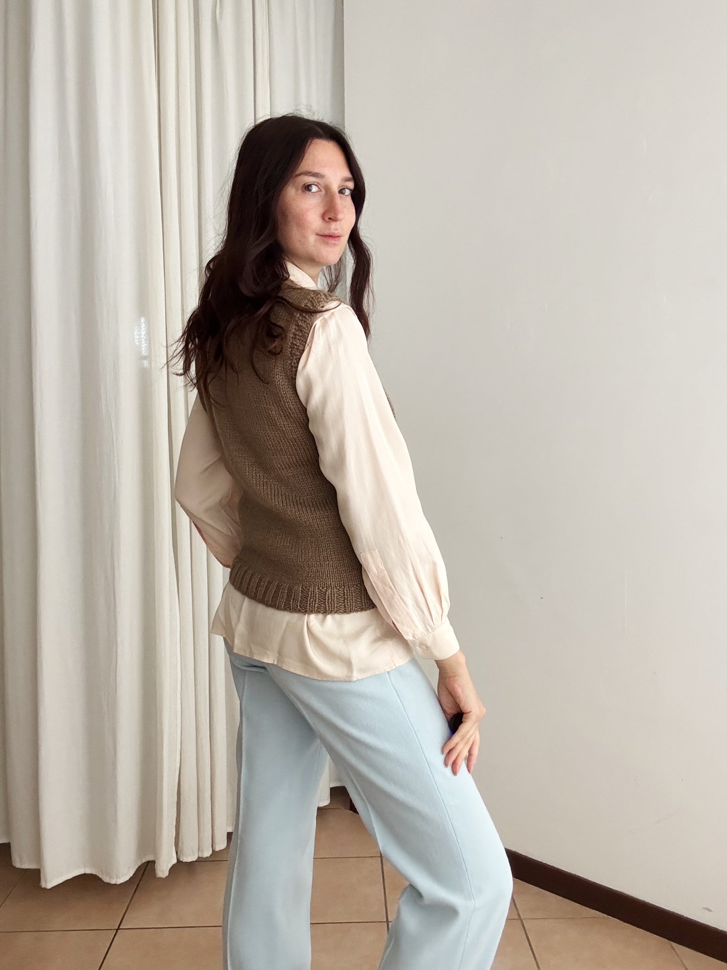 Gilet marrone S/M