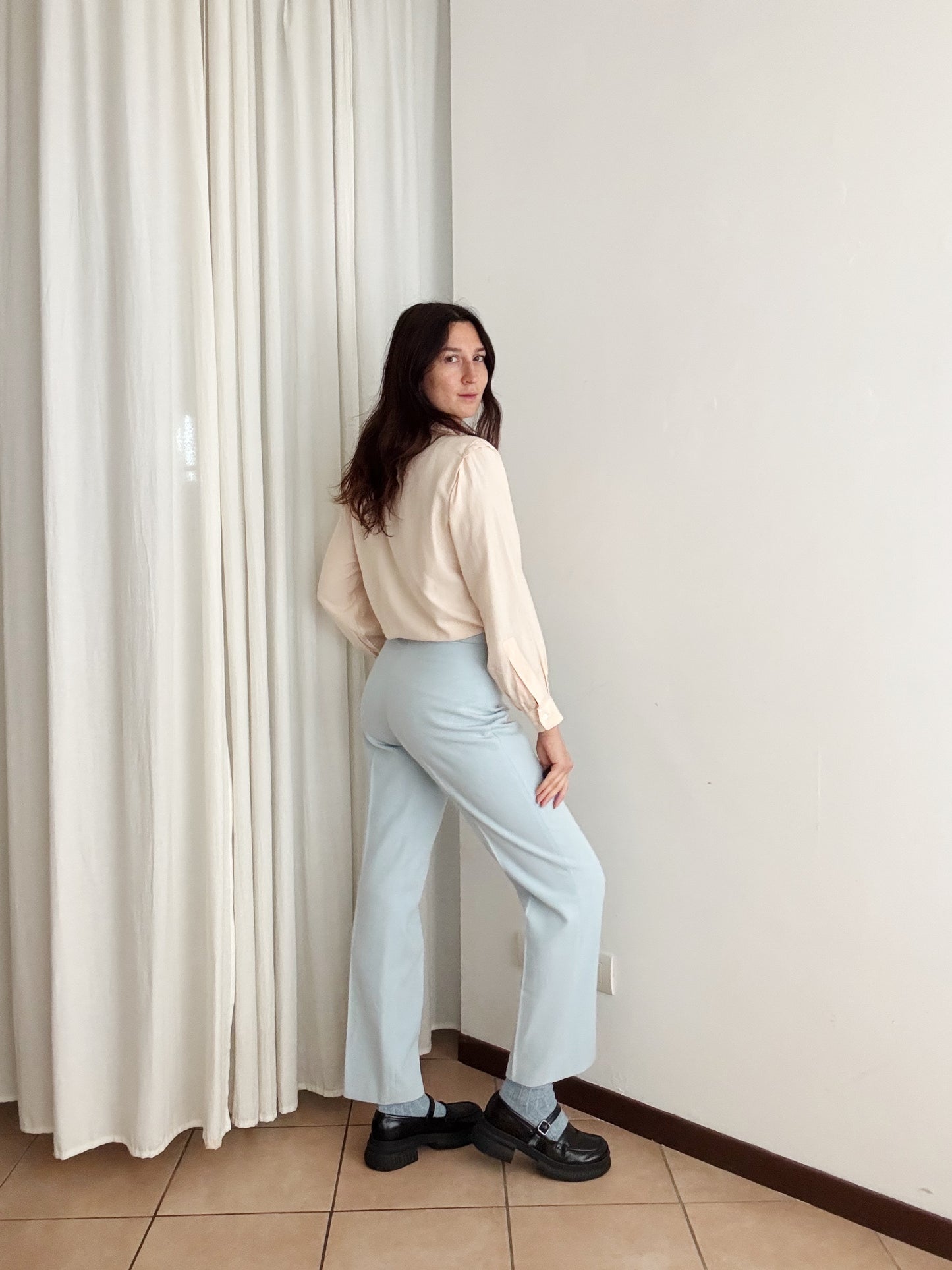 Pantaloni azzurro 42