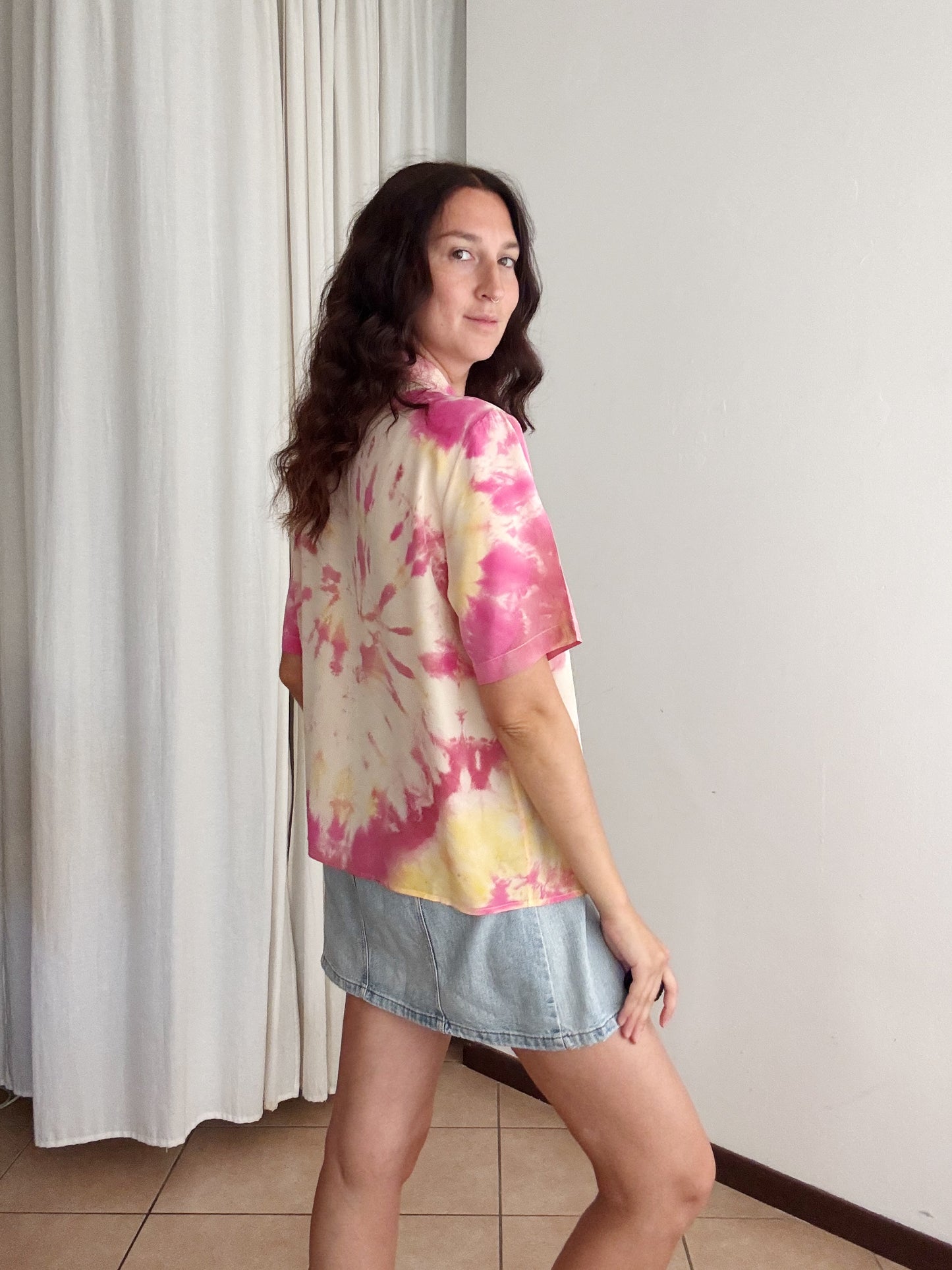 Camicia in seta tie dye 46