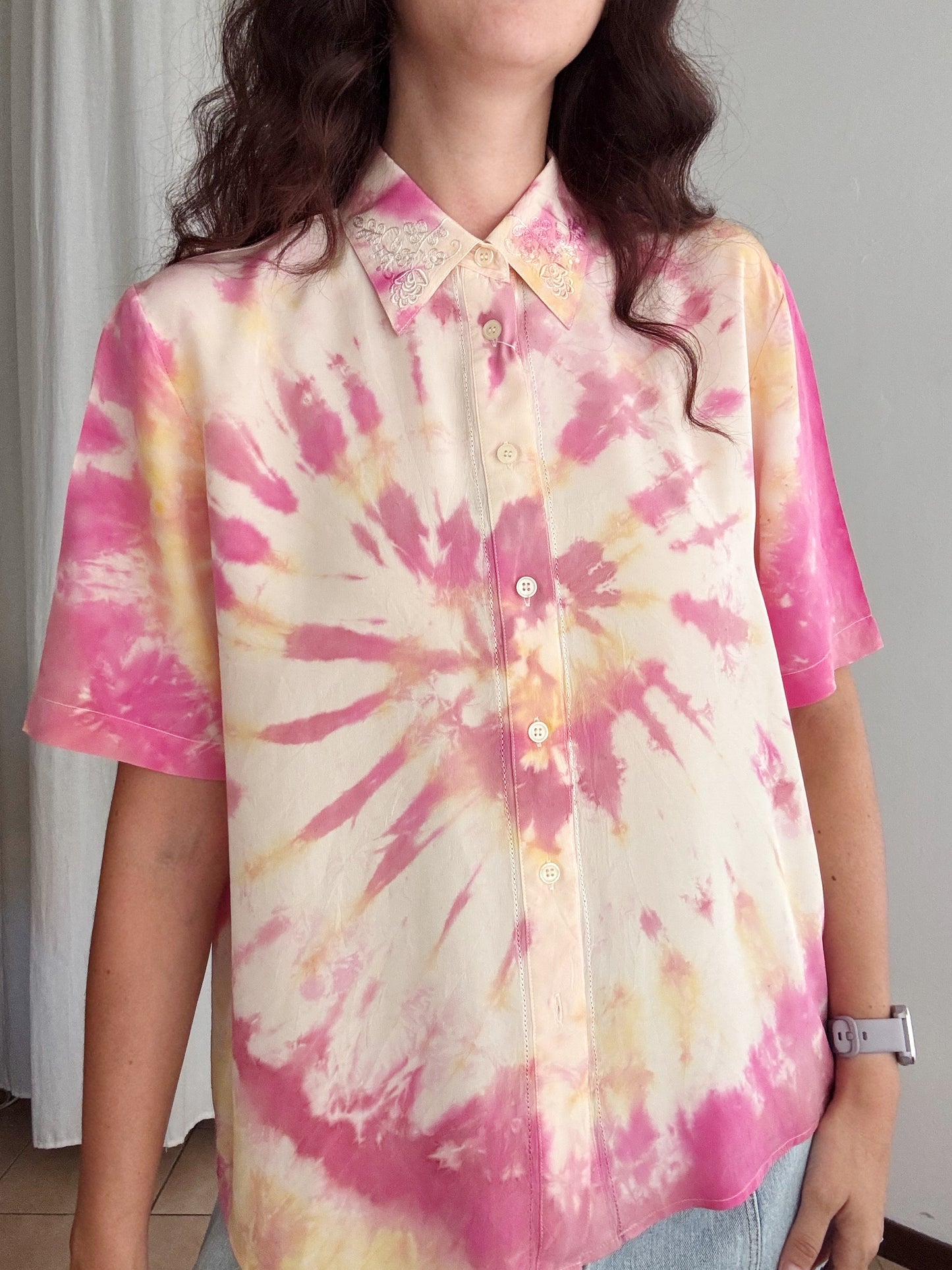 Camicia in seta tie dye 46