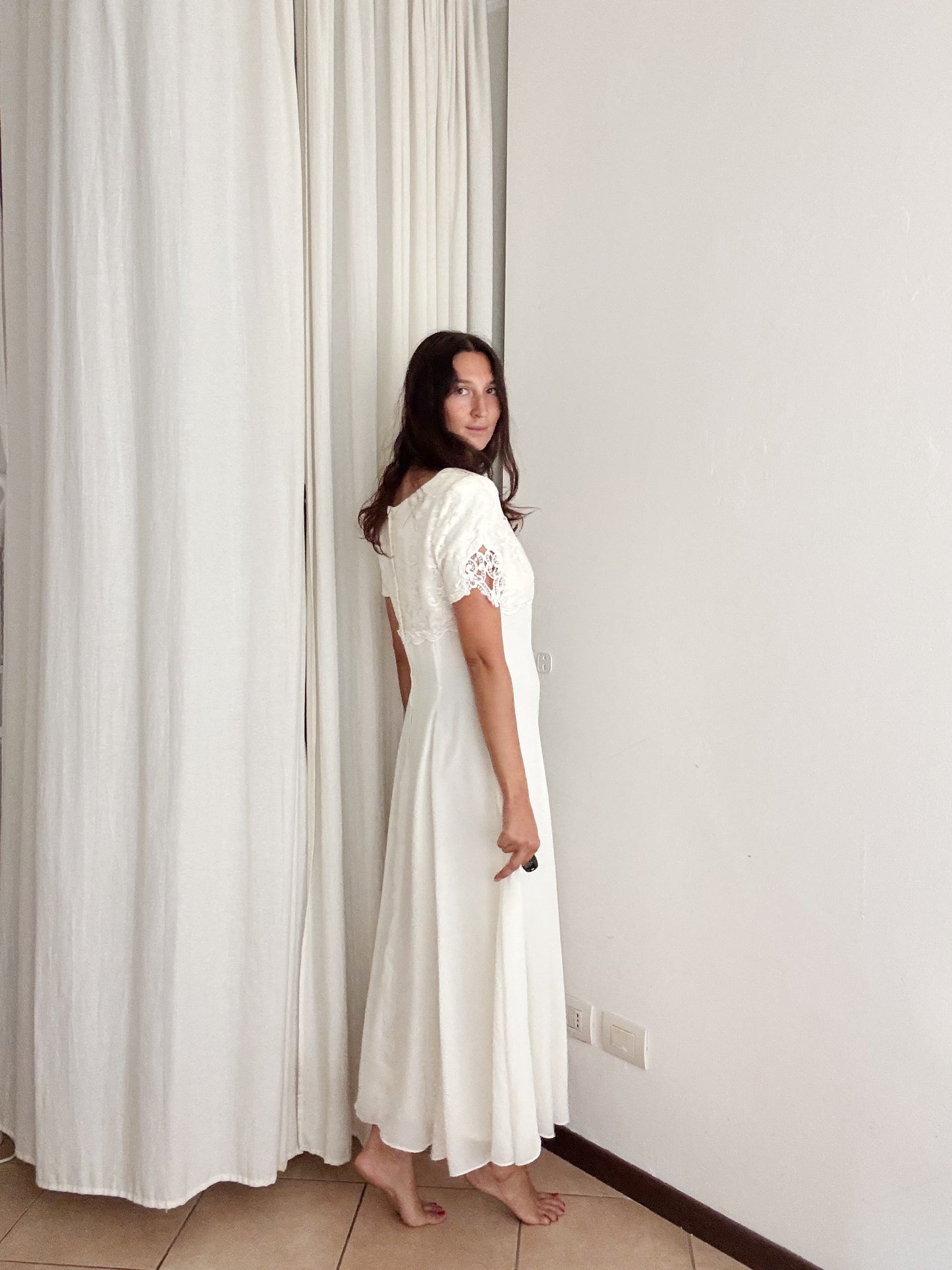 Abito lungo bianco M/L