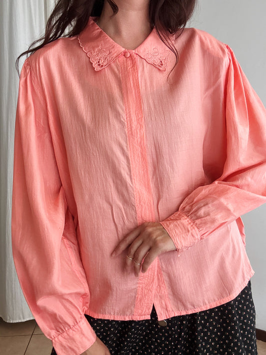 Camicia seta rosa L