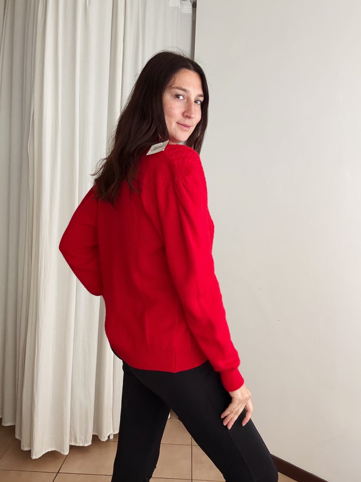 Maglione rosso M
