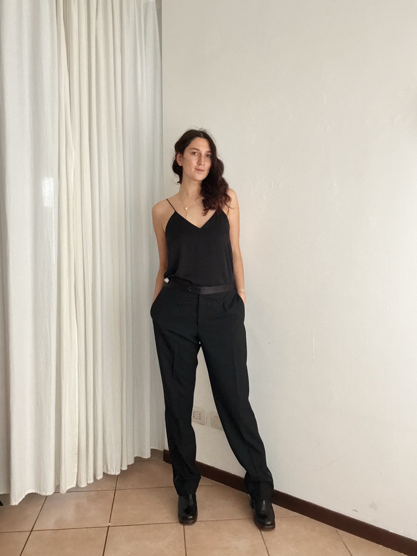 Completo lana nero 50