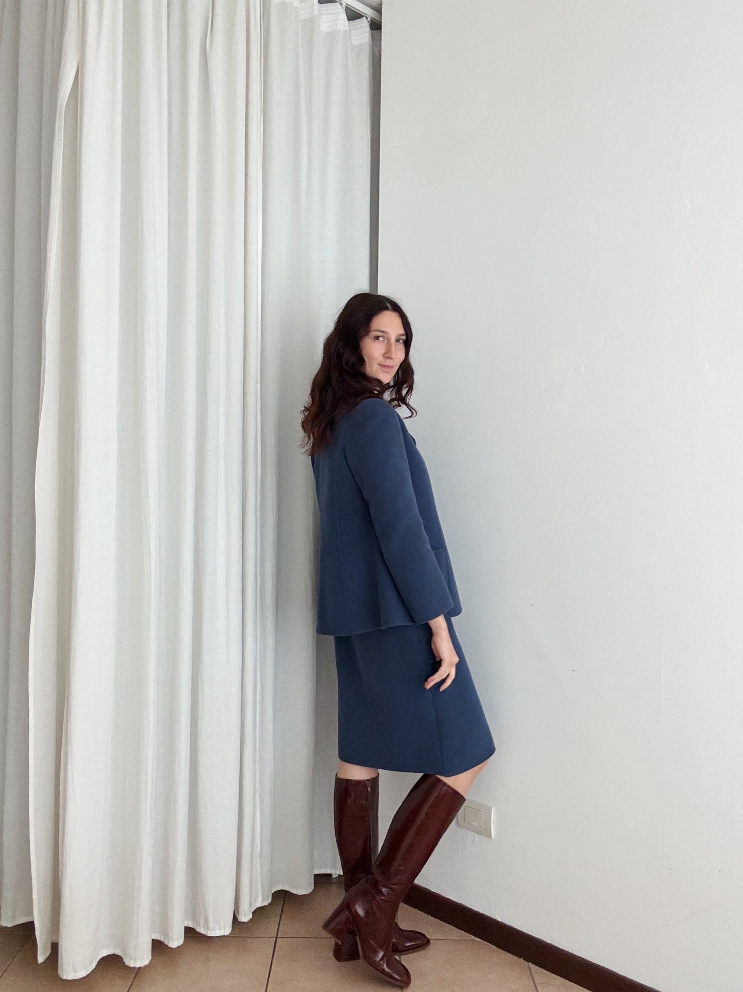 Completo lana blu 42