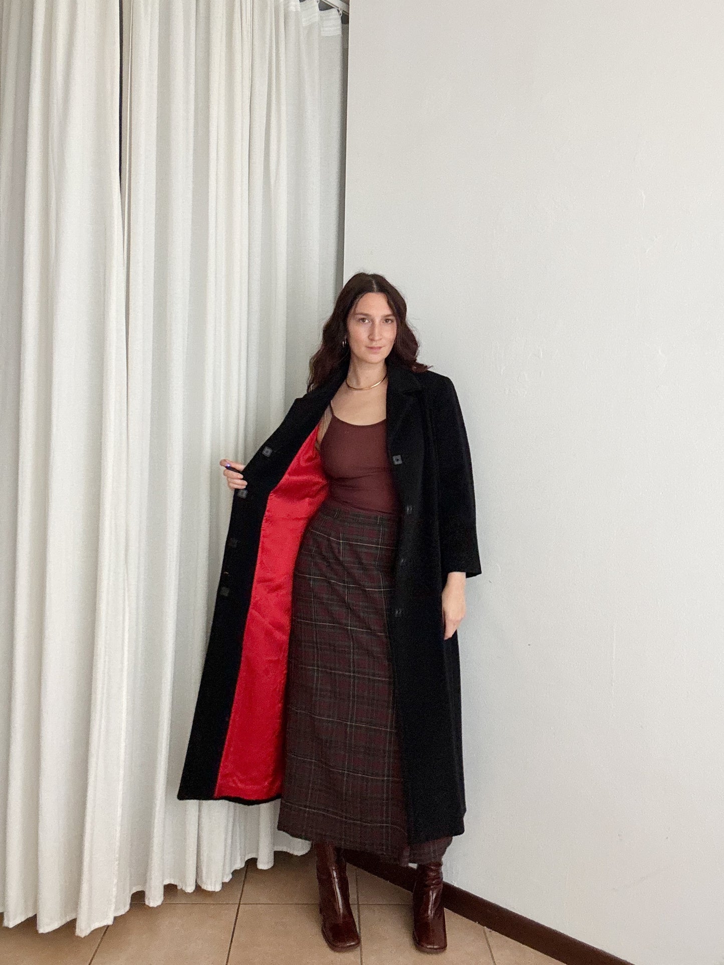 Cappotto lungo nero L