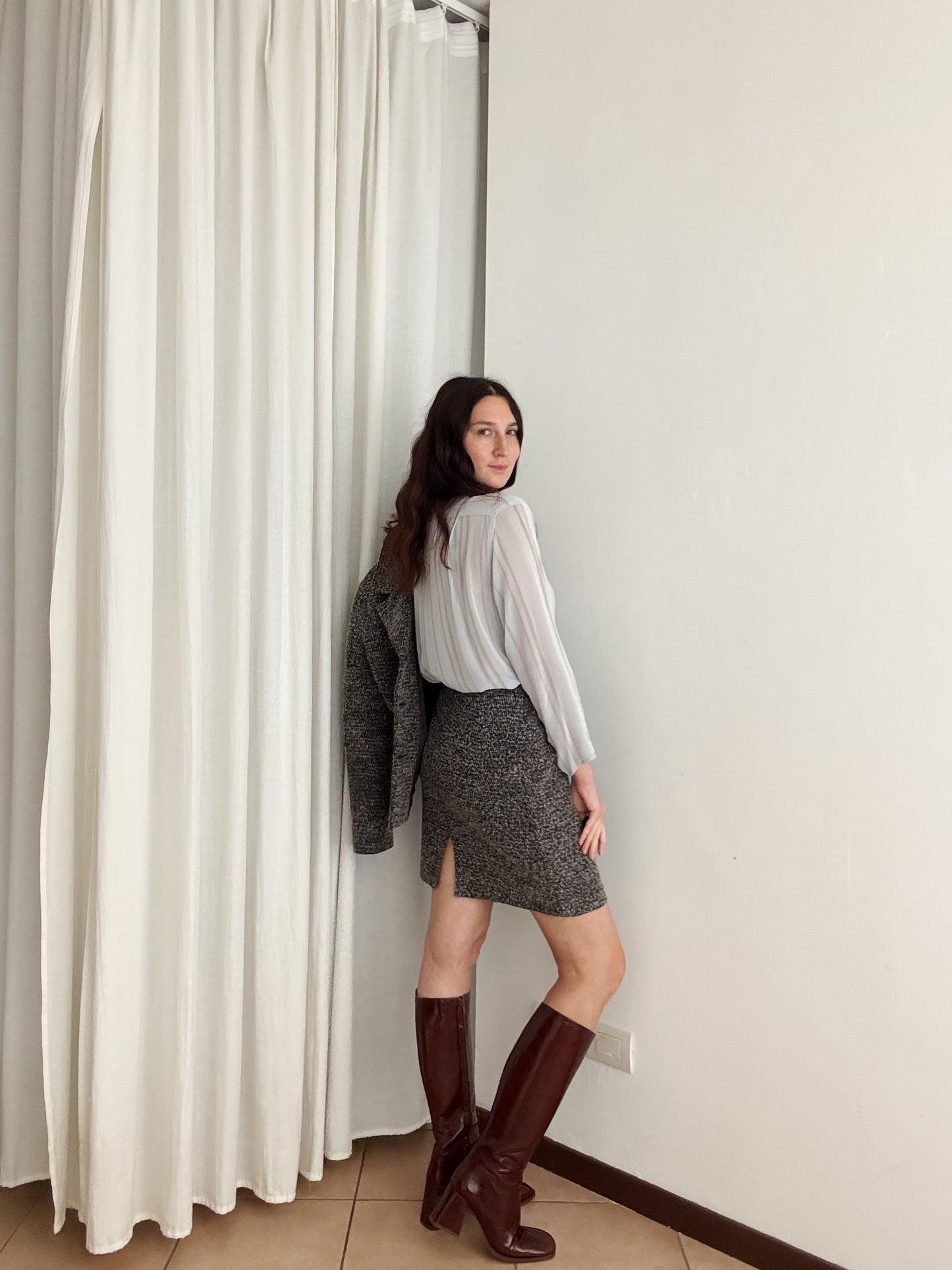 Completo lana grigio 42