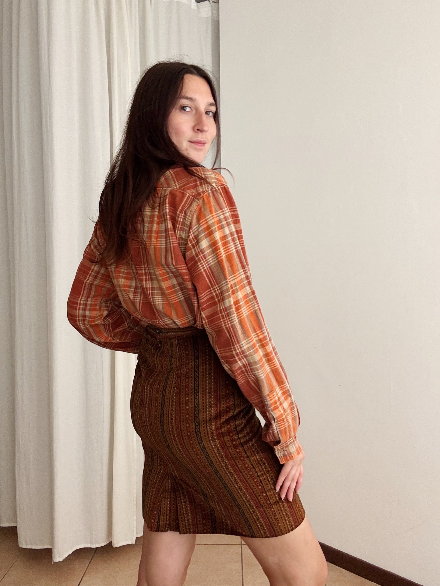 Gonna in velluto autunnale 38/40