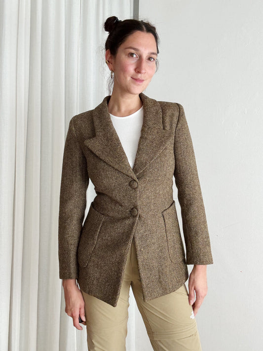 Blazer lana marrone S