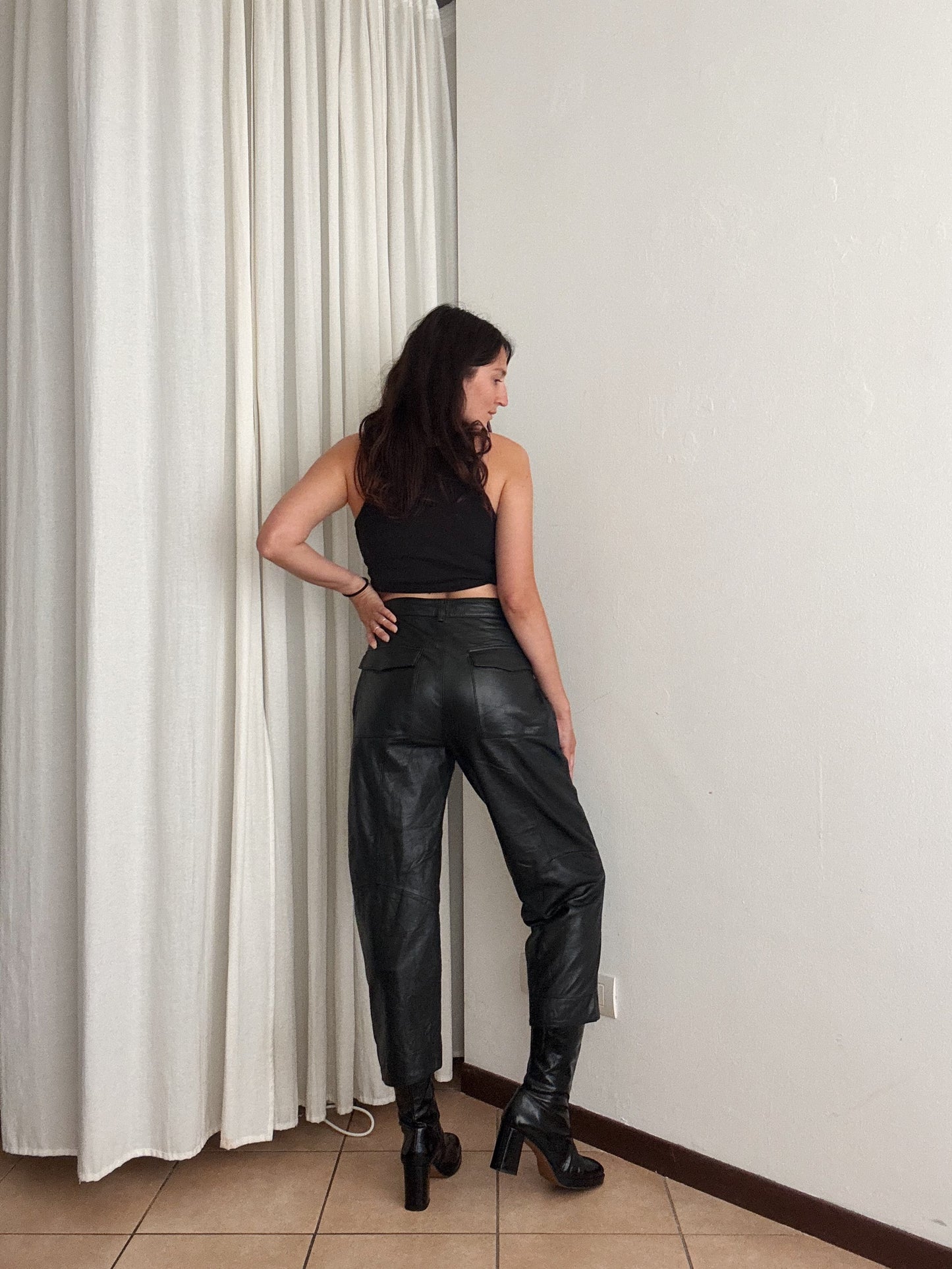Pantaloni pelle 44