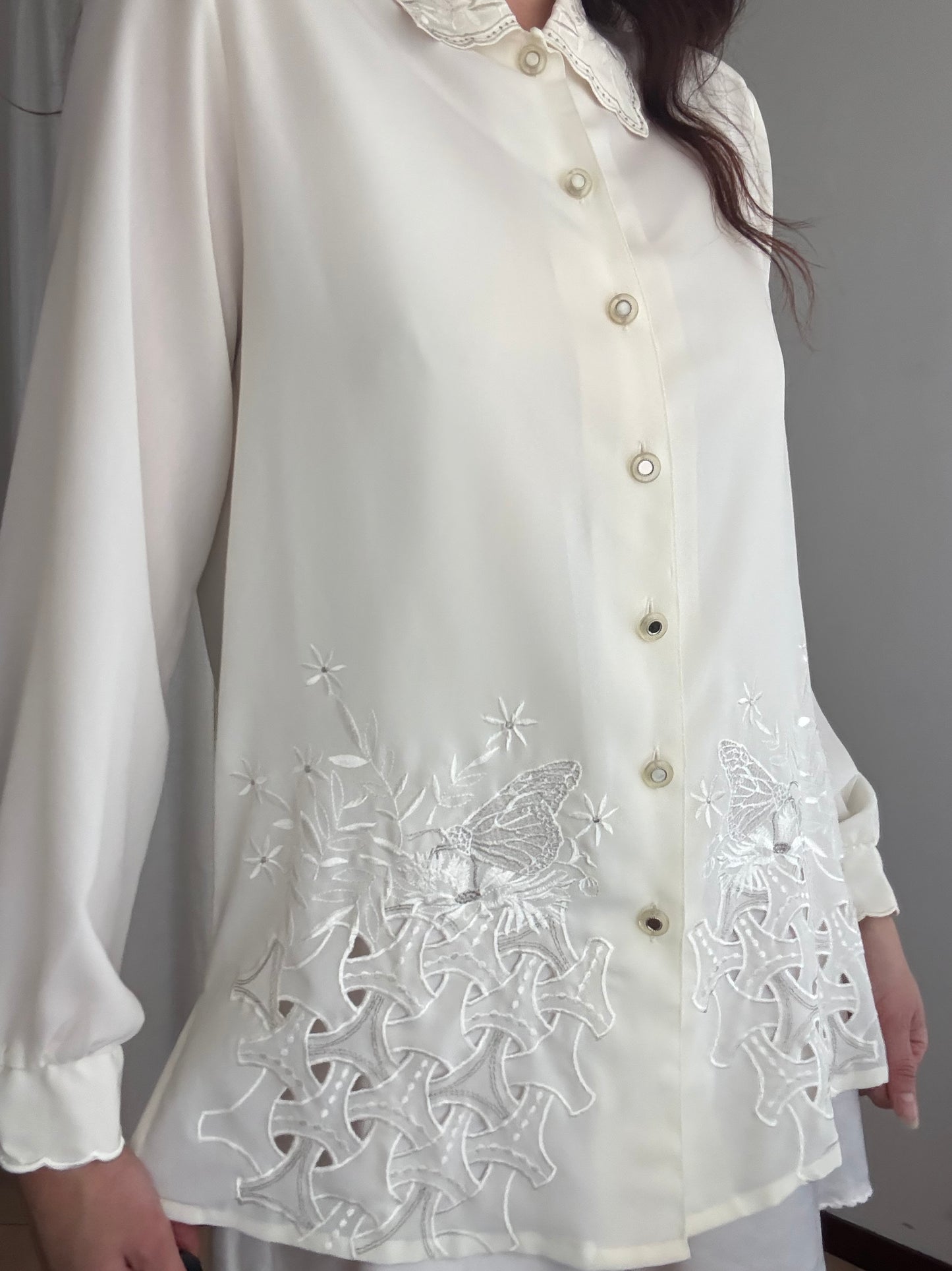 Camicia bianca farfalle 42/44