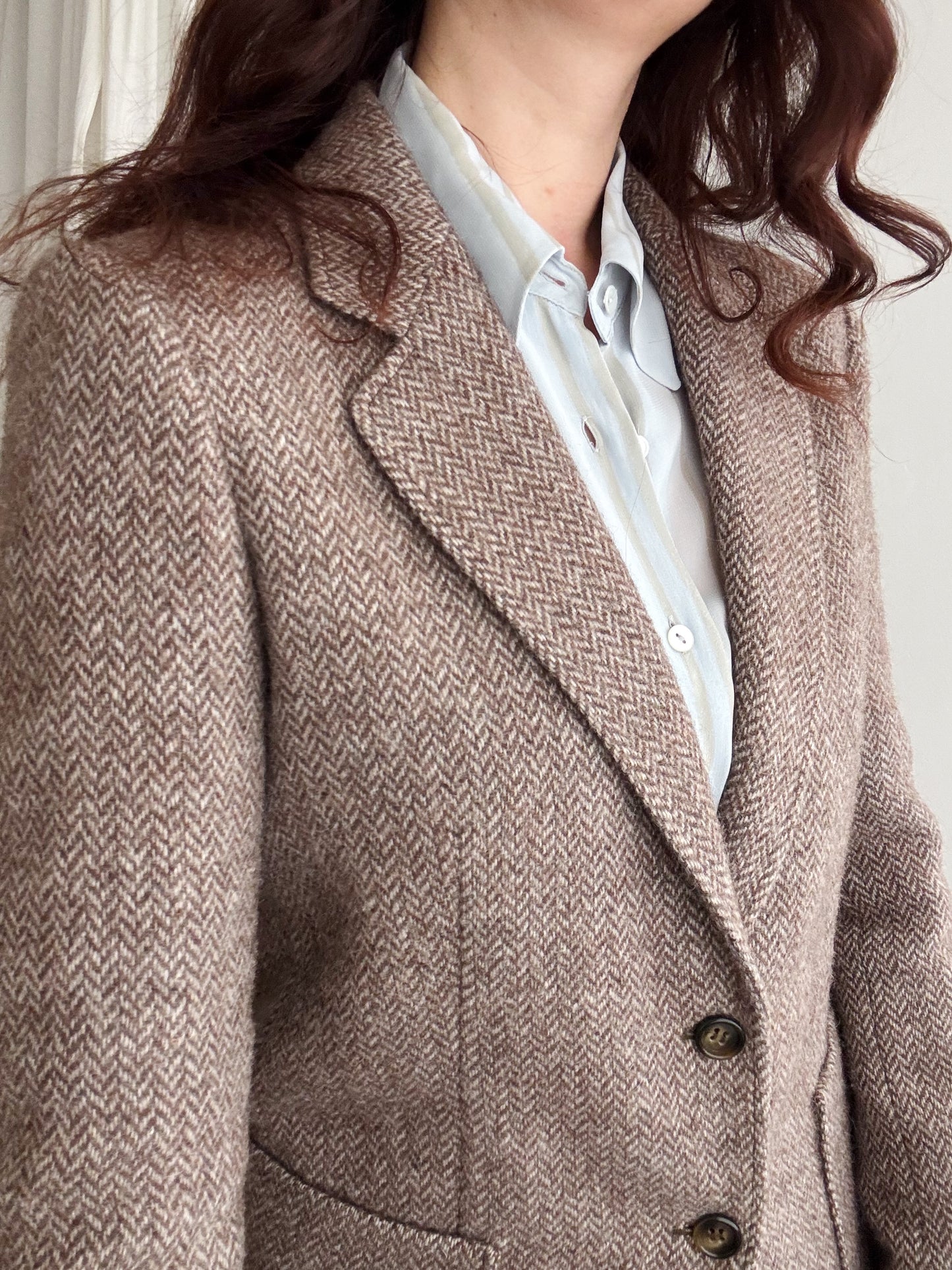 Completo lana marrone 44