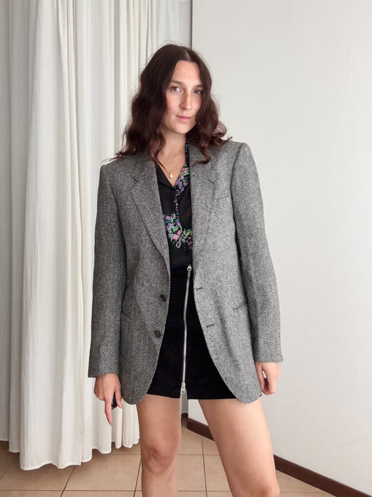 Blazer unisex spigato grigio 48