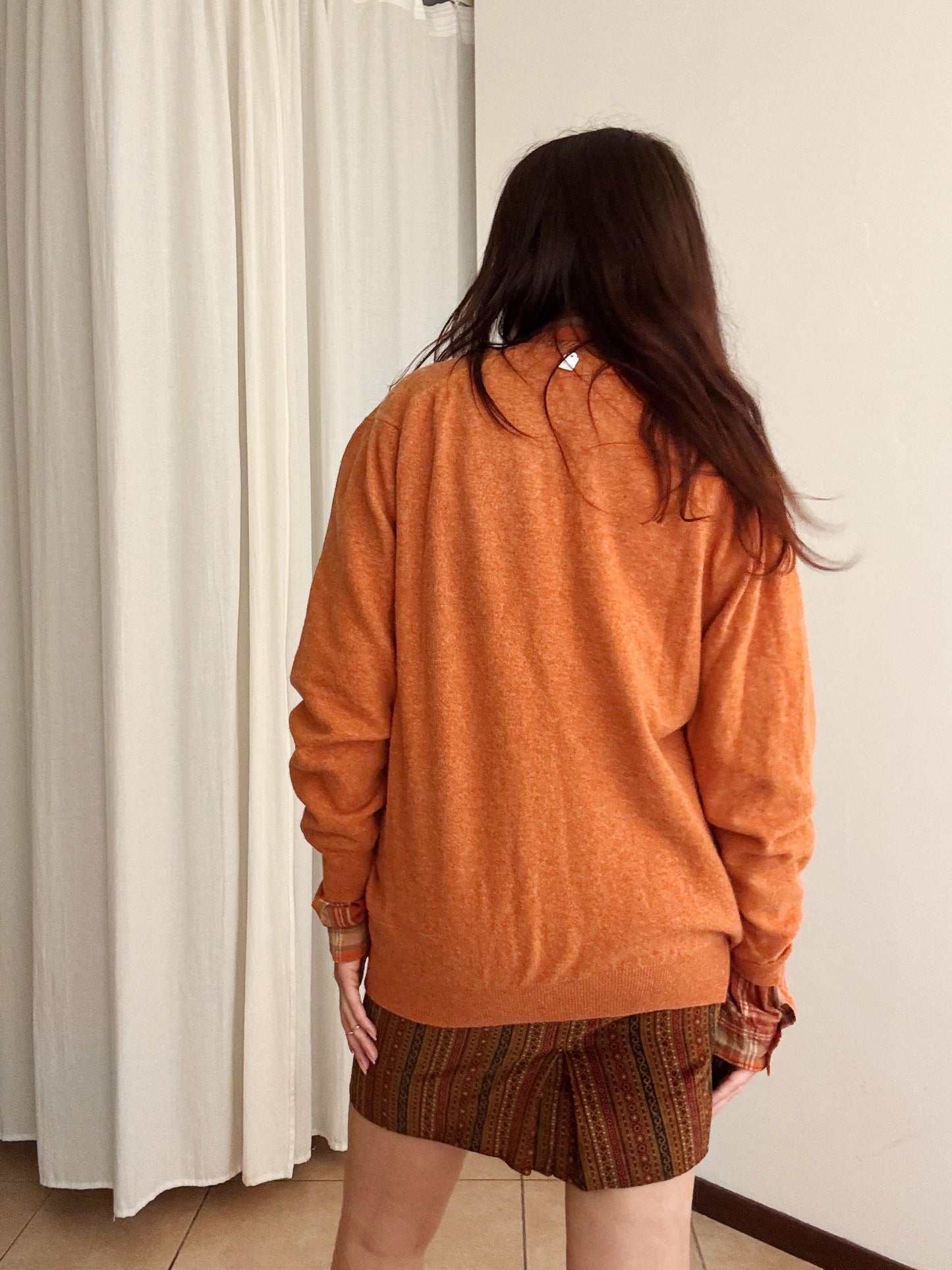 Maglione unisex lana arancione 54