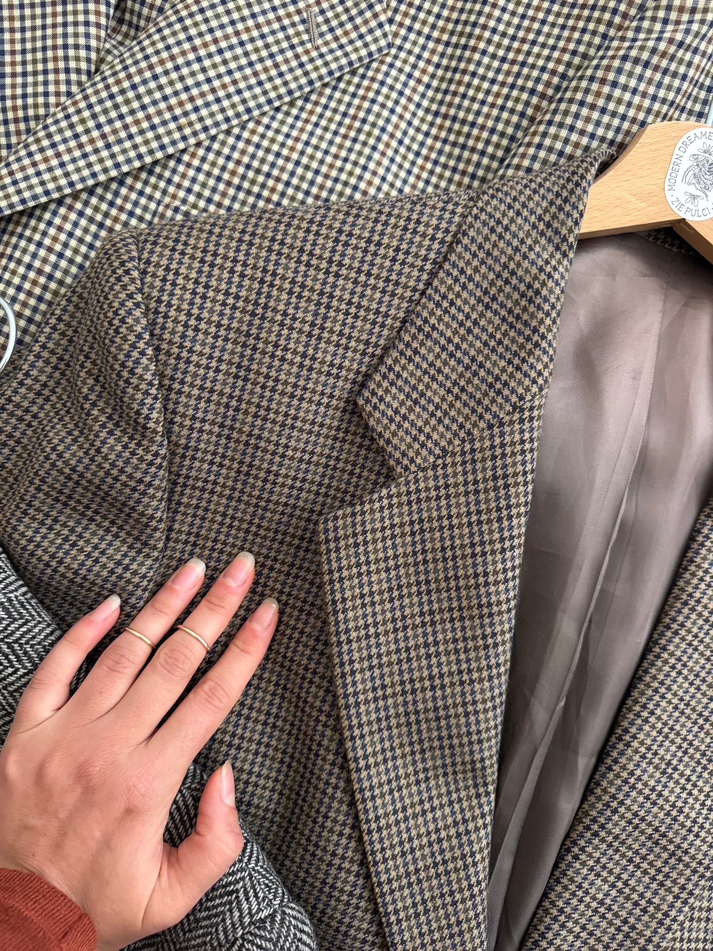 Blazer lana pied de poule 48