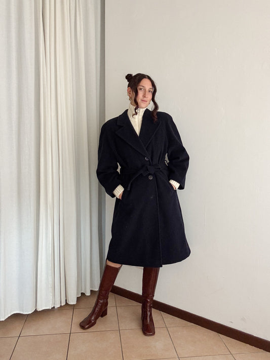 Cappotto lungo blu 42