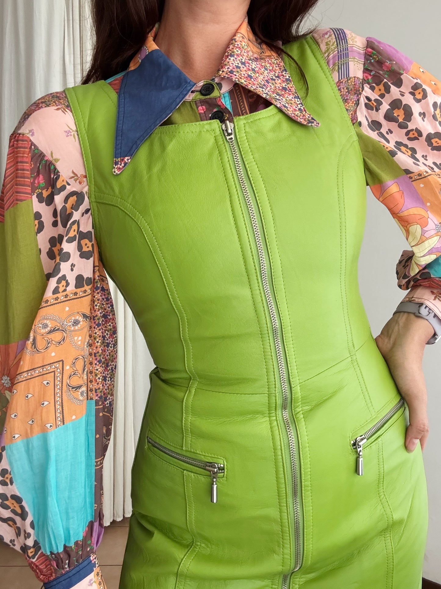 Abito in pelle XS