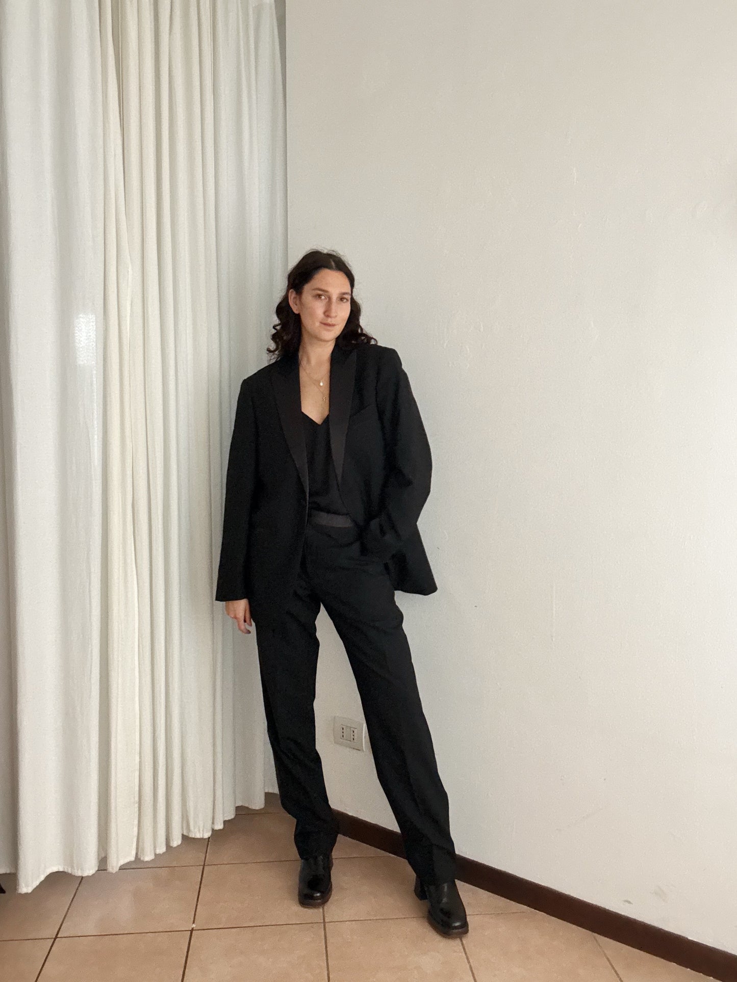 Completo lana nero 50