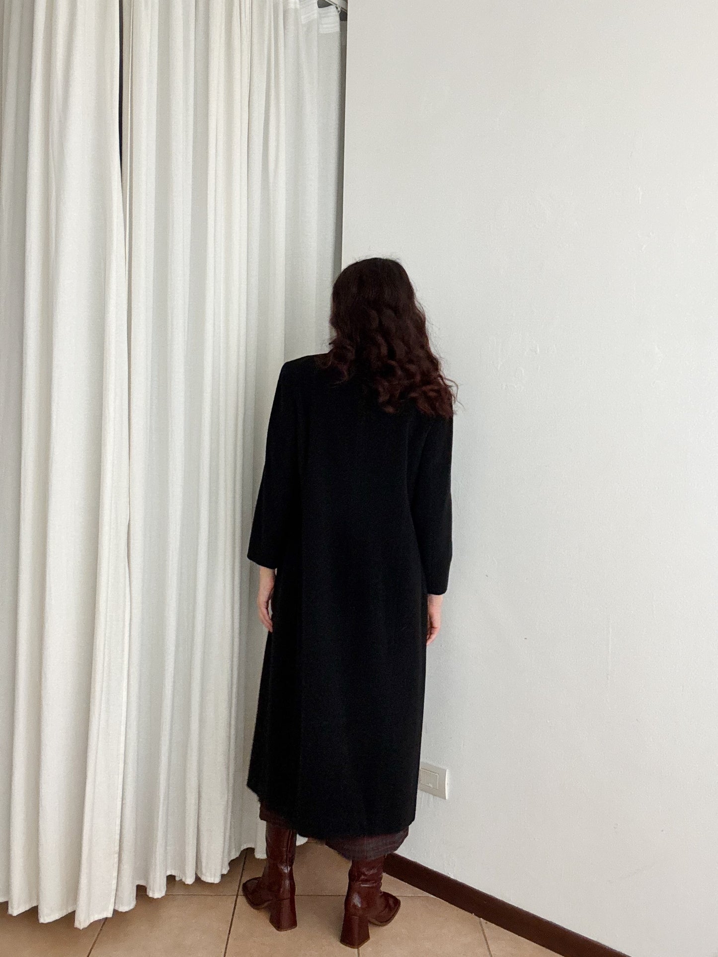 Cappotto lungo nero L