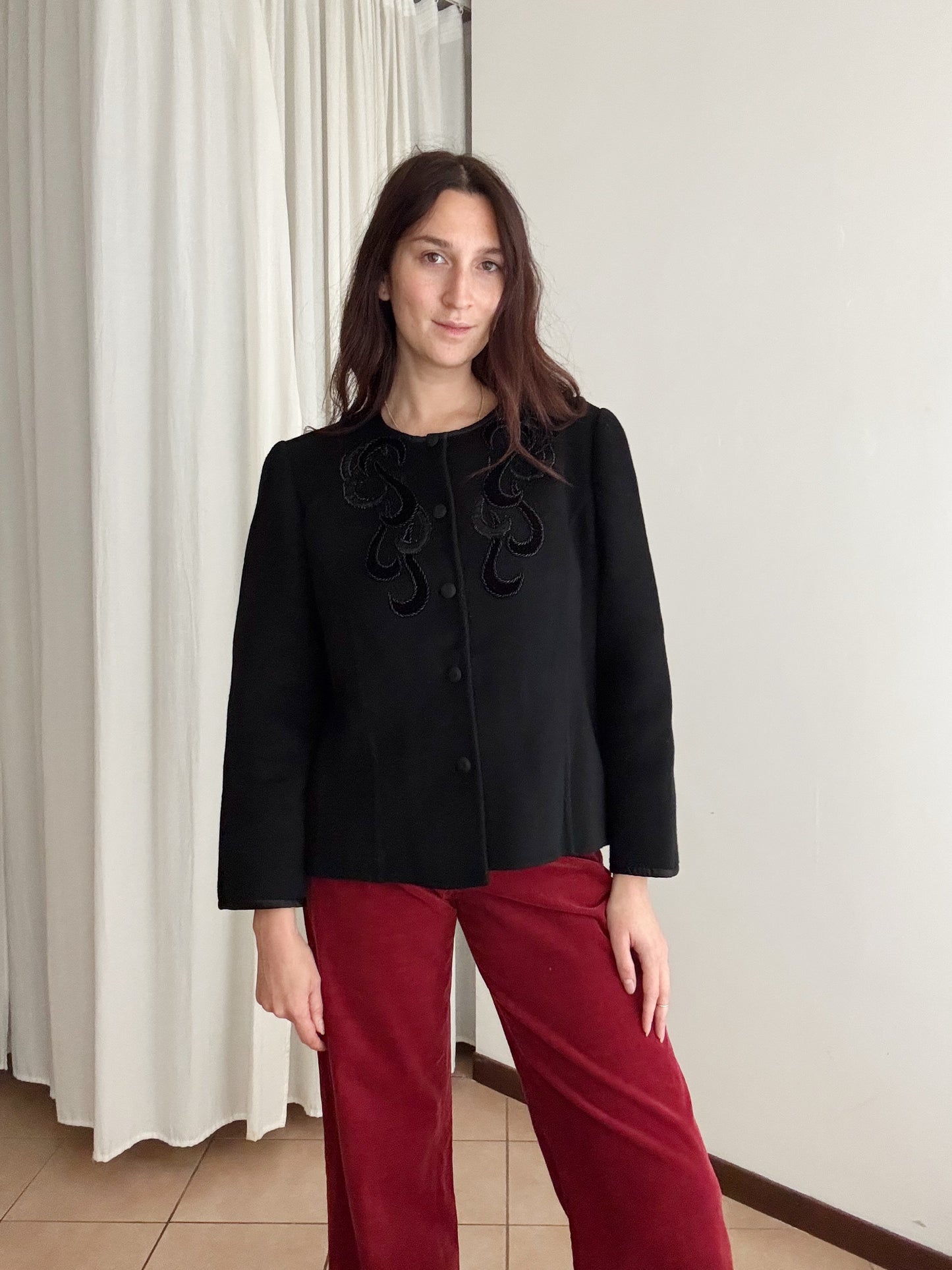 Giacca sartoriale nera M/L