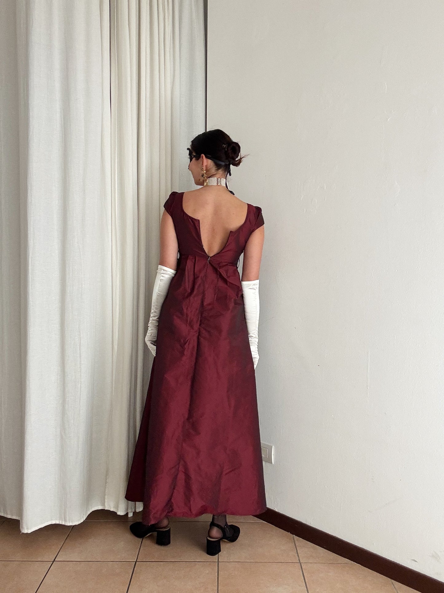 Abito bordeaux XS