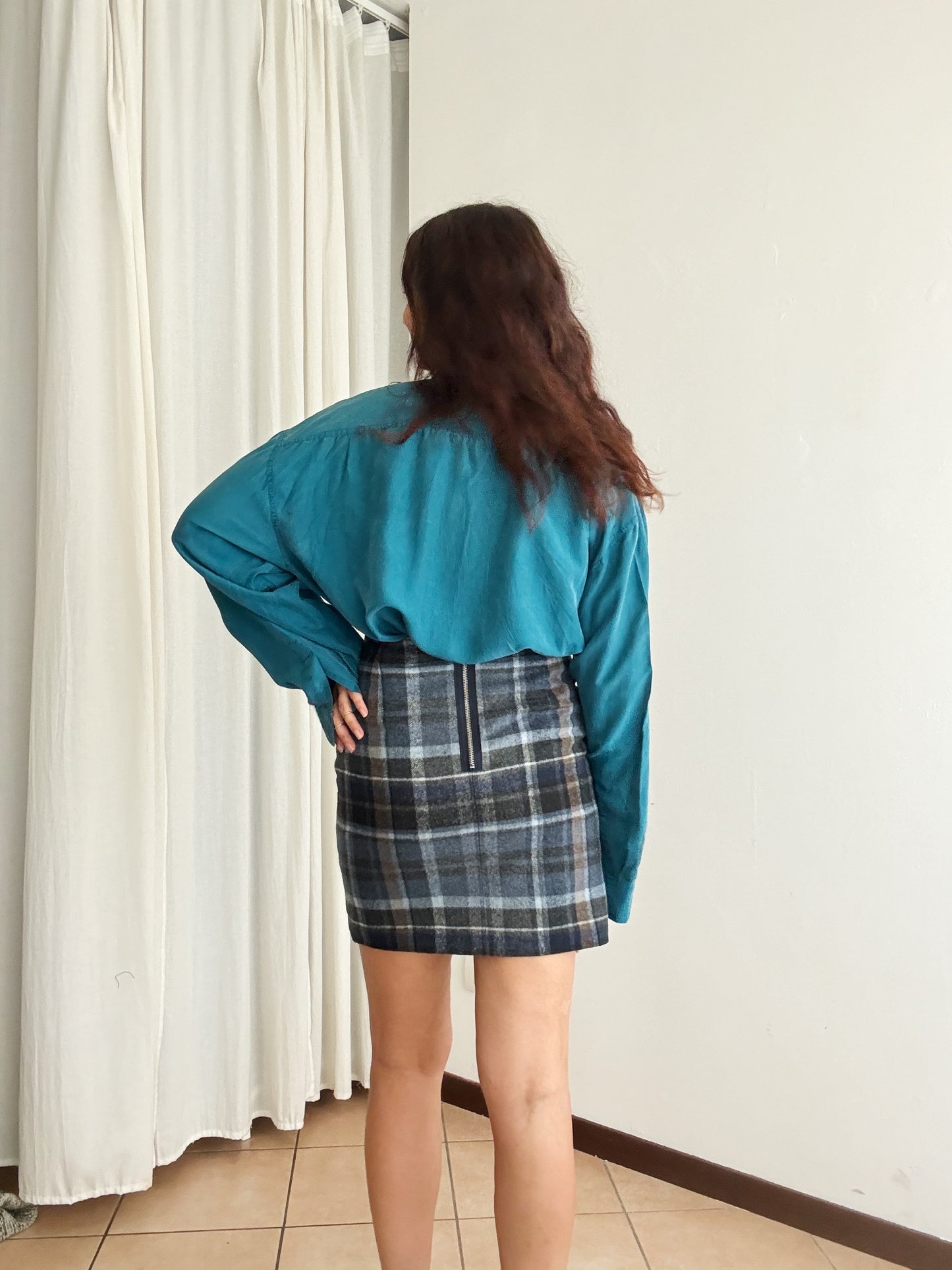 Gonna tartan blu 44