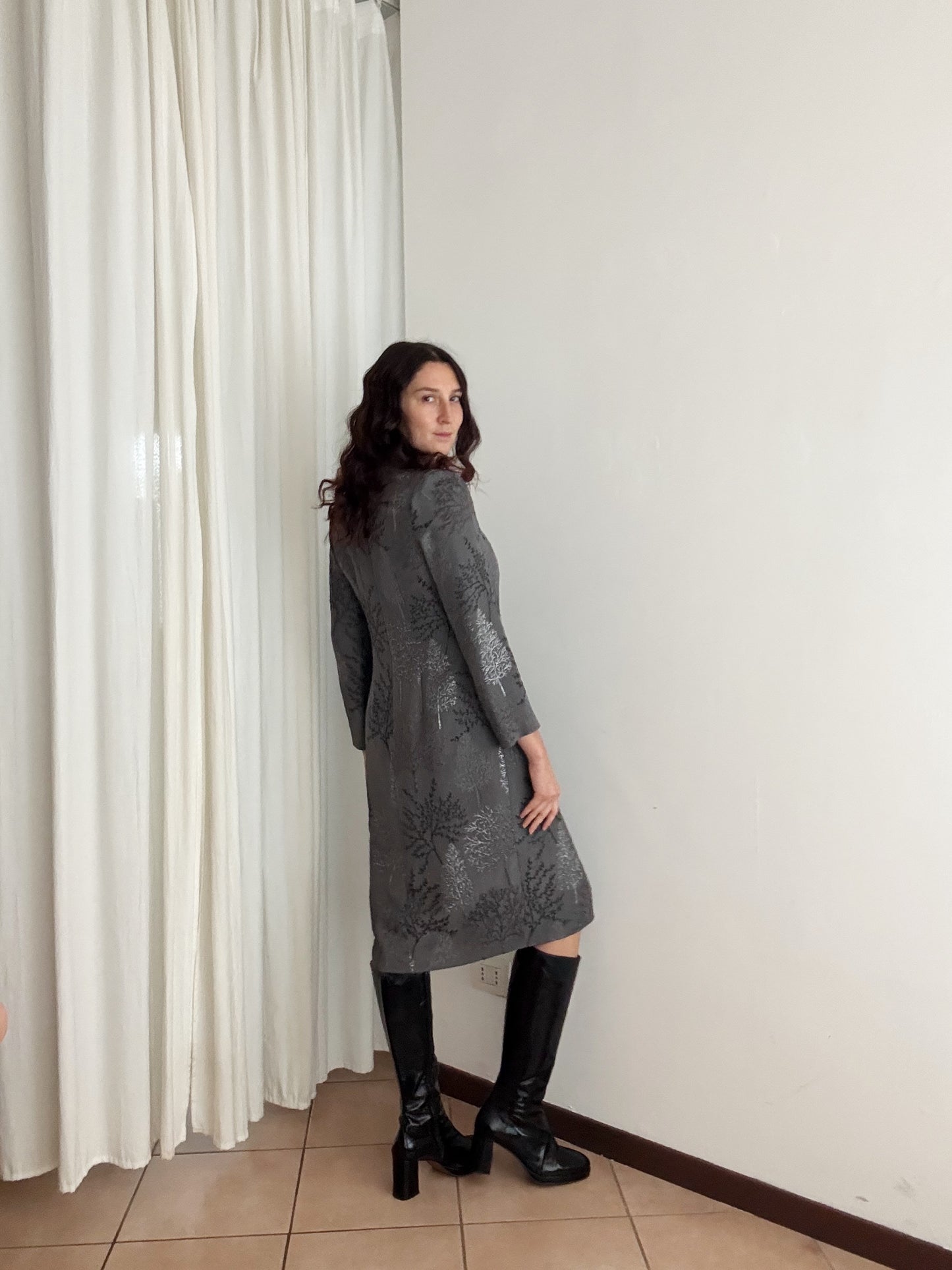 Abito grigio lurex L