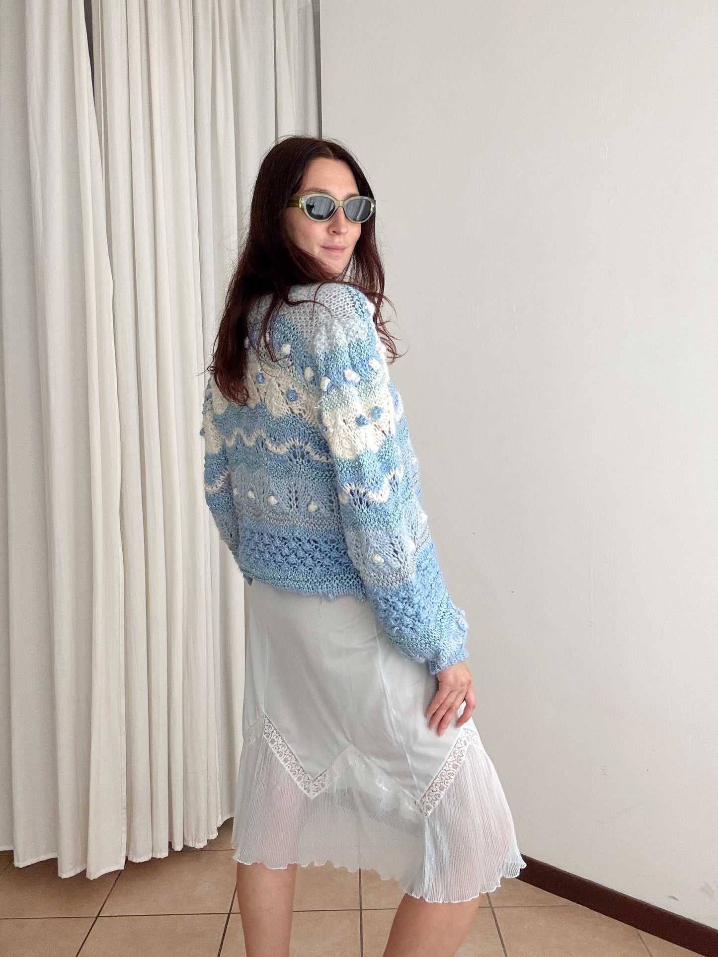 Cardigan azzurro M/L